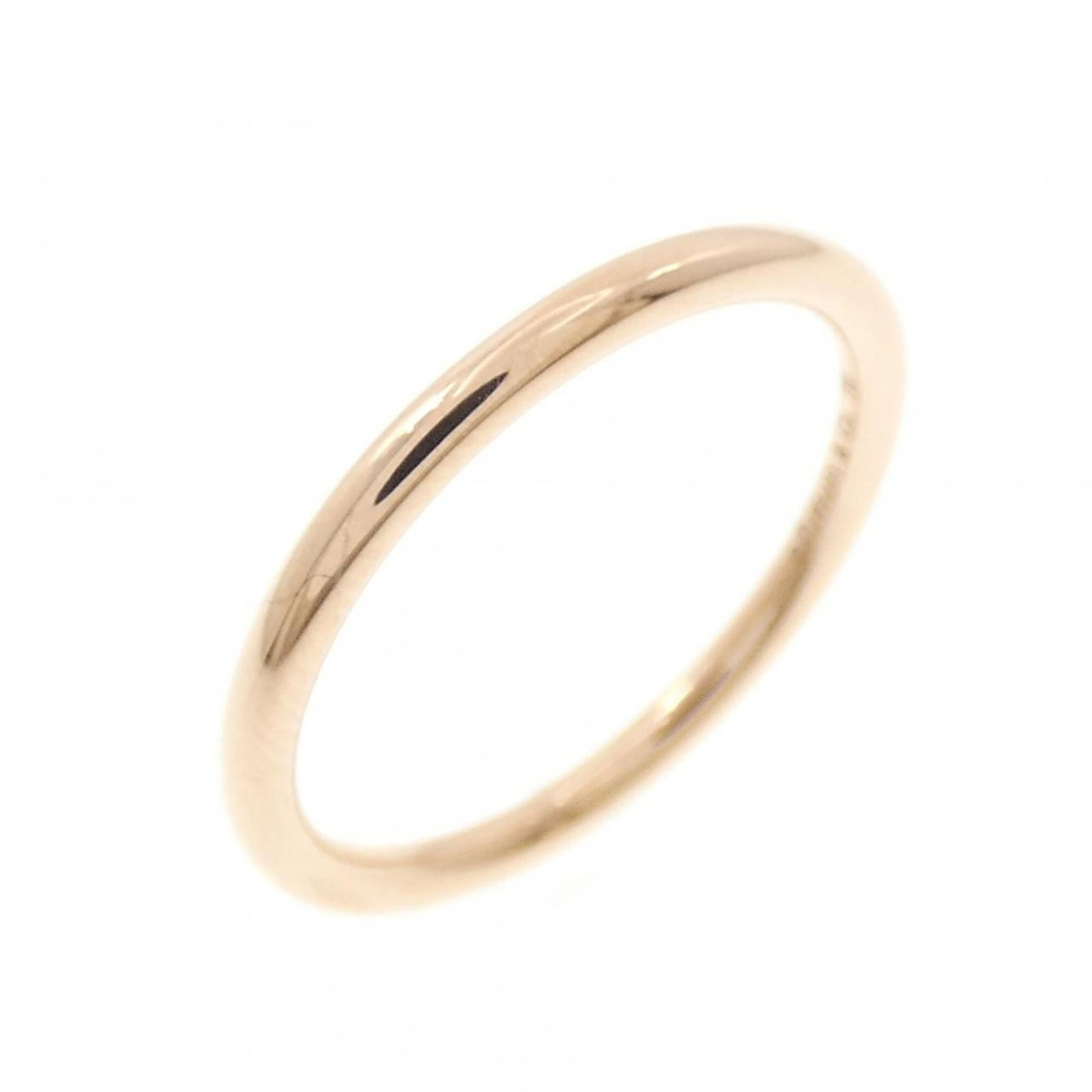 Tiffany Band Ring Pink Gold (18K): Tiffany Band Ring Pink Gold (18K) Pink Gold (18K) band ring from Tiffany, featuring a classic design with subtle elegance. This used, like-new item boasts hardly any traces of usage and is made from