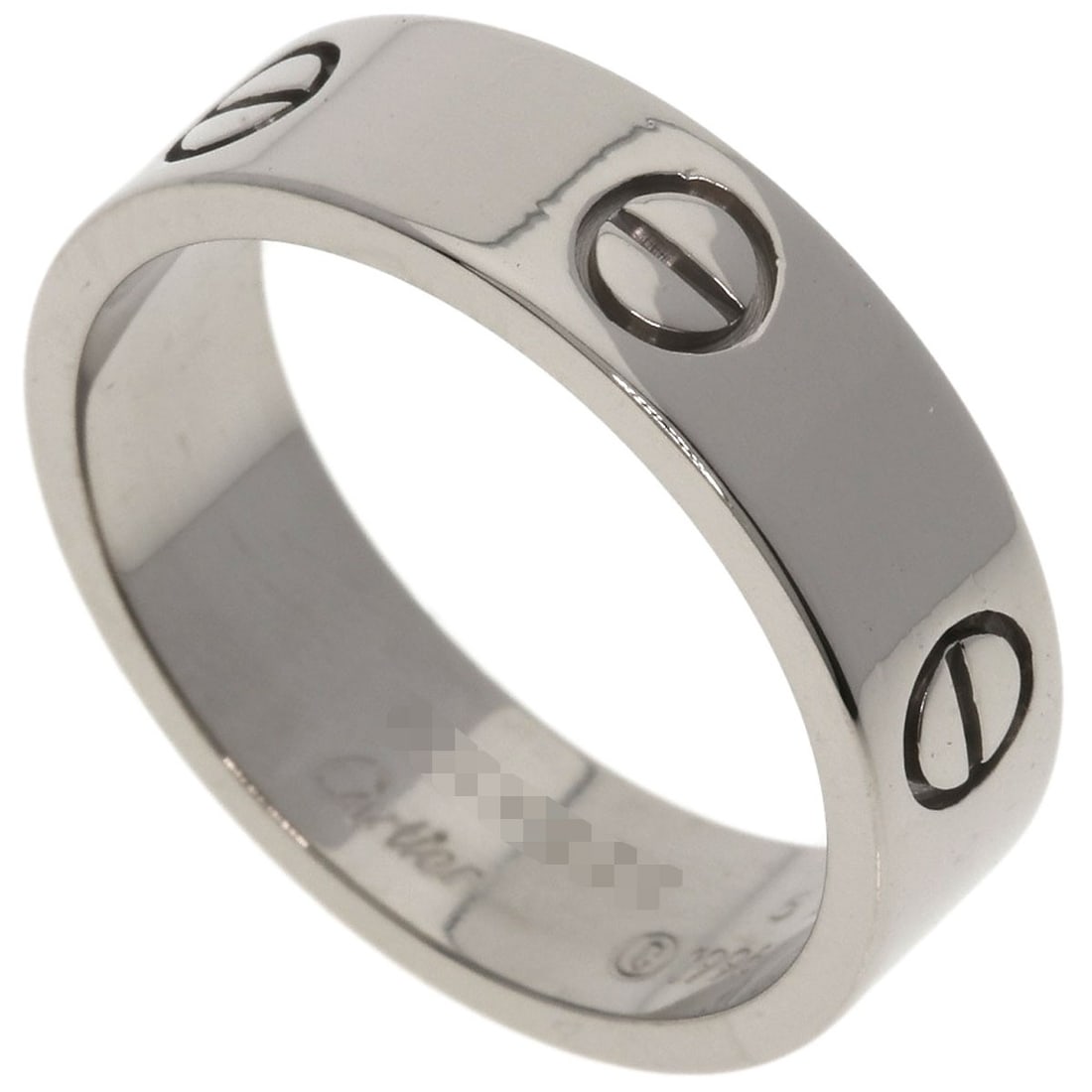 Love Ring K18 White Gold Cartier: Love Ring K18 White Gold Cartier K18 White Gold Cartier Love Ring - A sleek and sophisticated design featuring K18 white gold metal, a hallmark of exceptional durability and luster. This striking ring