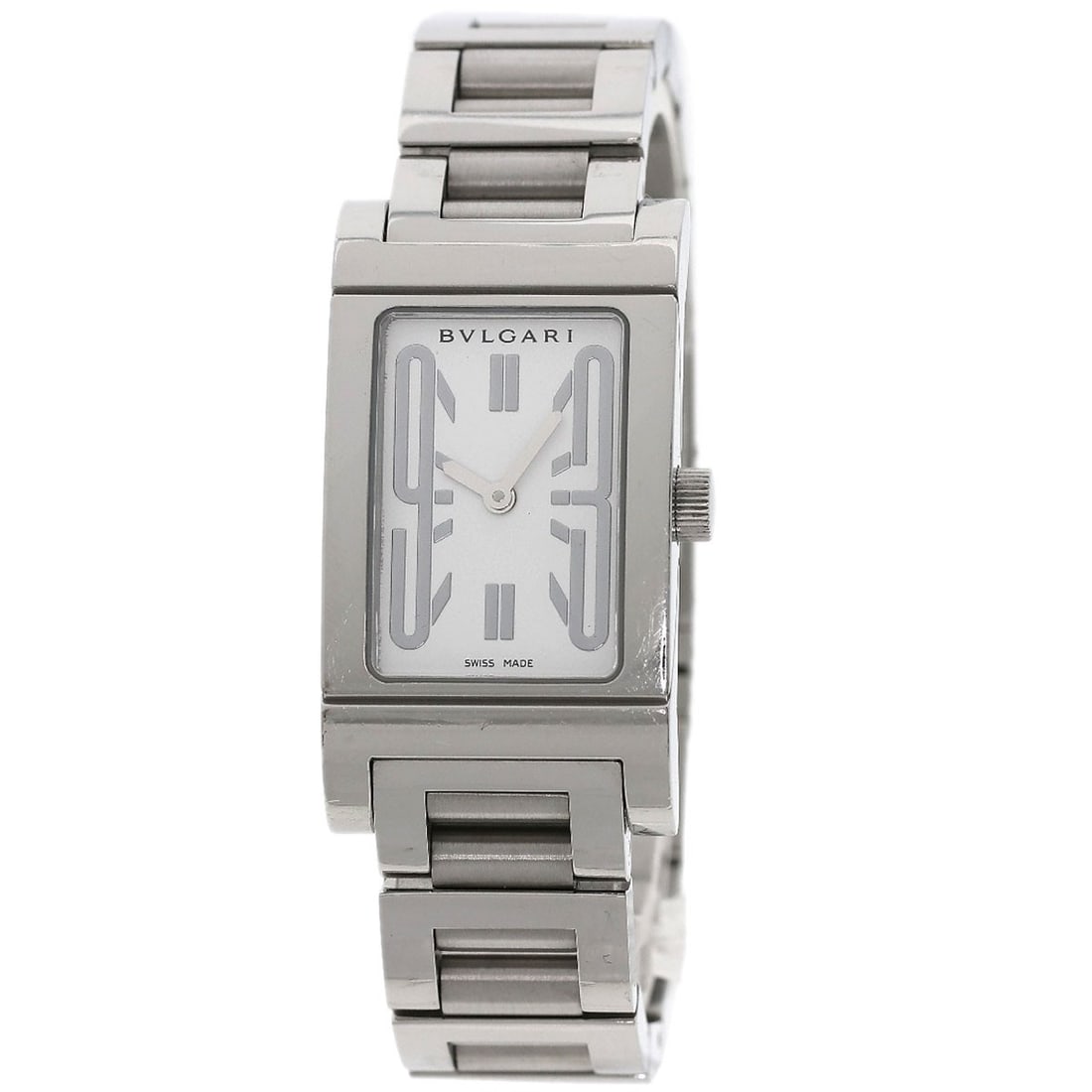 Stainless Steel Watch Stainless Steel Rt39S By Bulgari: Stainless Steel Watch Stainless Steel Rt39S By Bulgari Stainless Steel watch from BVLGARI features an analog display and quartz movement. This silver-stainless steel timepiece boasts a sleek design wi