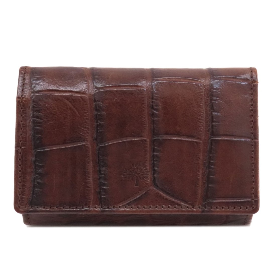 Strict rules use only leather coin purse wallet mulberry mini embossed (1 of 17)