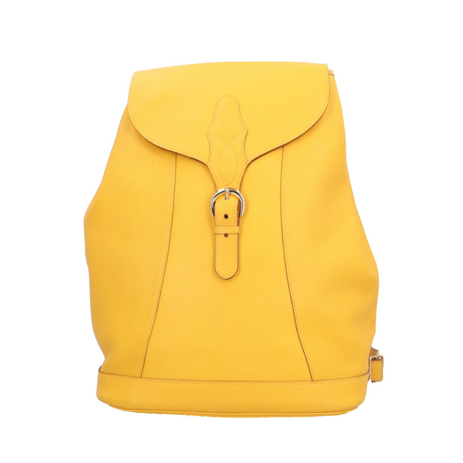 Hermes Isabel Backpack/Daypack Courchevel Leather Women'S Hermes: Hermes Isabel Backpack/Daypack Courchevel Leather Women'S Hermes Used Hermes Isabel Backpack/Daypack in Courchevel Leather, featuring a bright Jaune (Yellow) color. This women's backpack has a