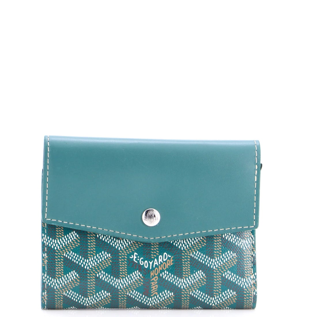 Coated Canvas Wallet Saint Gabriel Goyard: Coated Canvas Wallet Saint Gabriel Goyard The Saint Gabriel Goyard wallet boasts a unique combination of coated canvas and leather materials, resulting in a stylish and durable design. Measuring just 