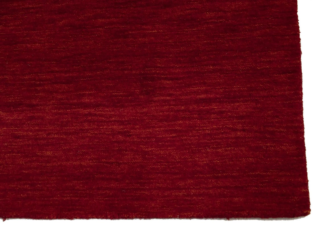 Solid Red 3x10 Design Wool Runner Rug Gabbeh Home Decor - 10