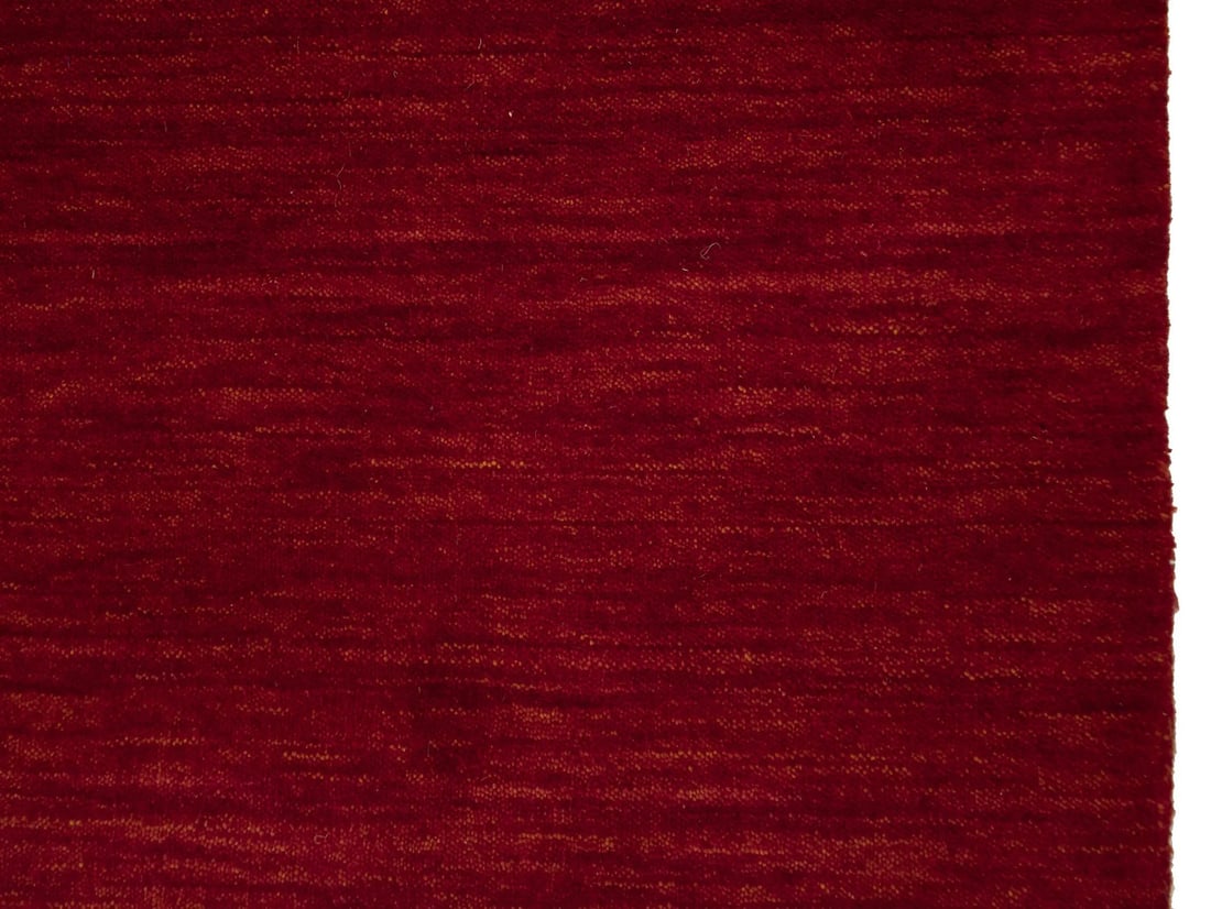 Solid Red 3x10 Design Wool Runner Rug Gabbeh Home Decor - 11