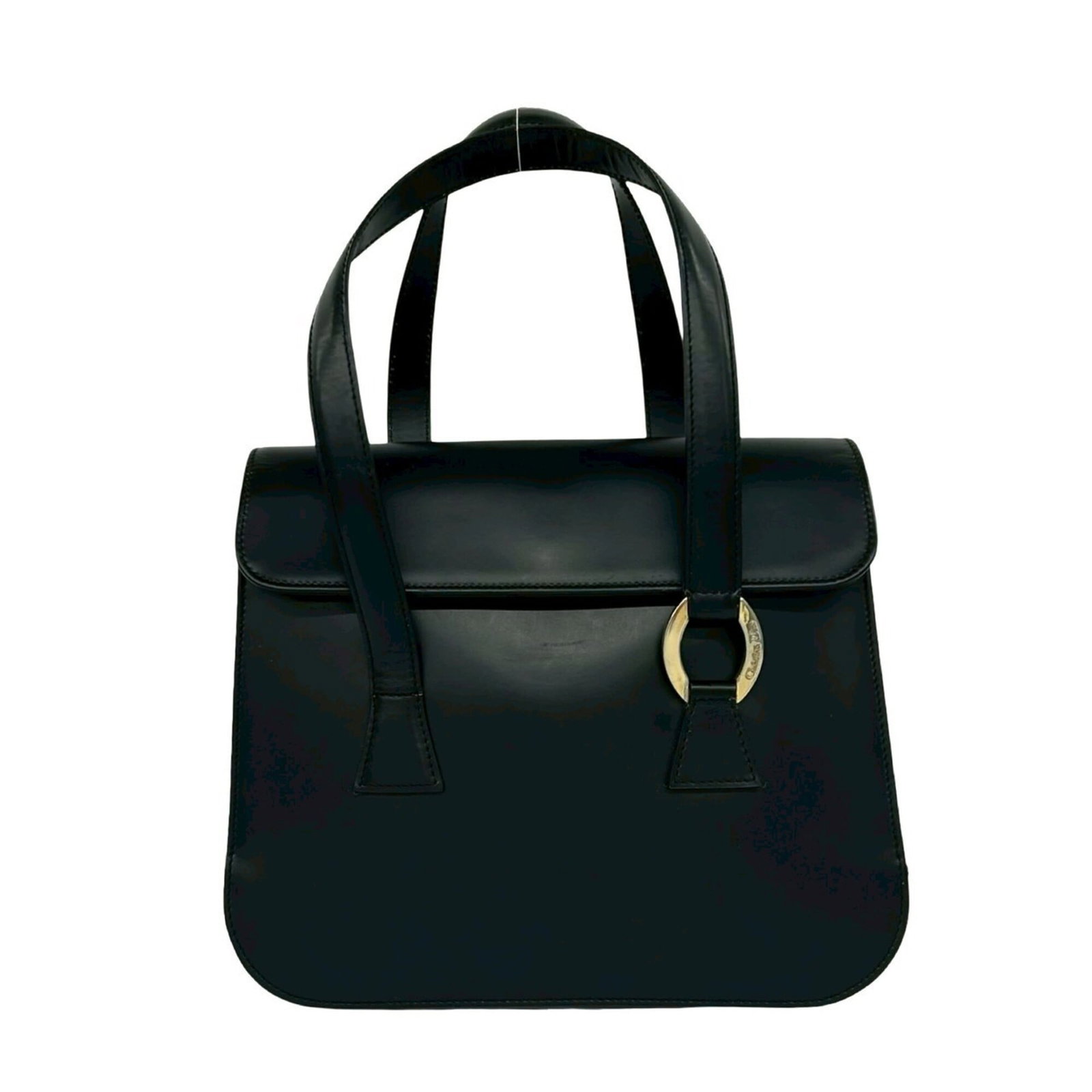 Christian Dior Handbag Tote Bag Leather: Christian Dior Handbag Tote Bag Leather This Christian Dior handbag tote bag features high-quality black leather with a classic design. The bag has some signs of usage, including scratches and dirt, b