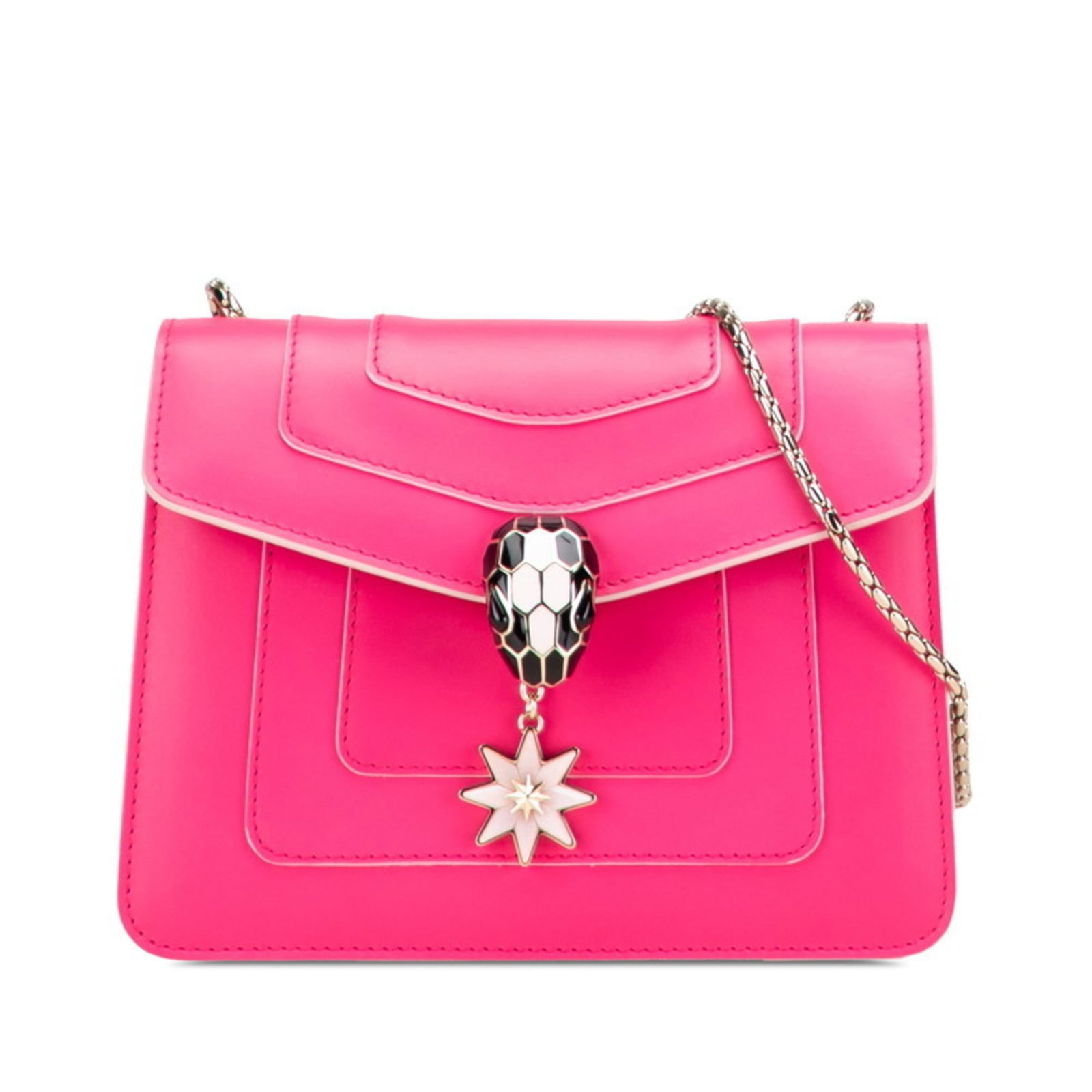 Bvlgari Shoulder Bag Leather: Bvlgari Shoulder Bag Leather The Bvlgari Shoulder Bag Leather is a stylish and elegant accessory featuring high-quality leather construction. With its distinctive pink color and classic design, this s