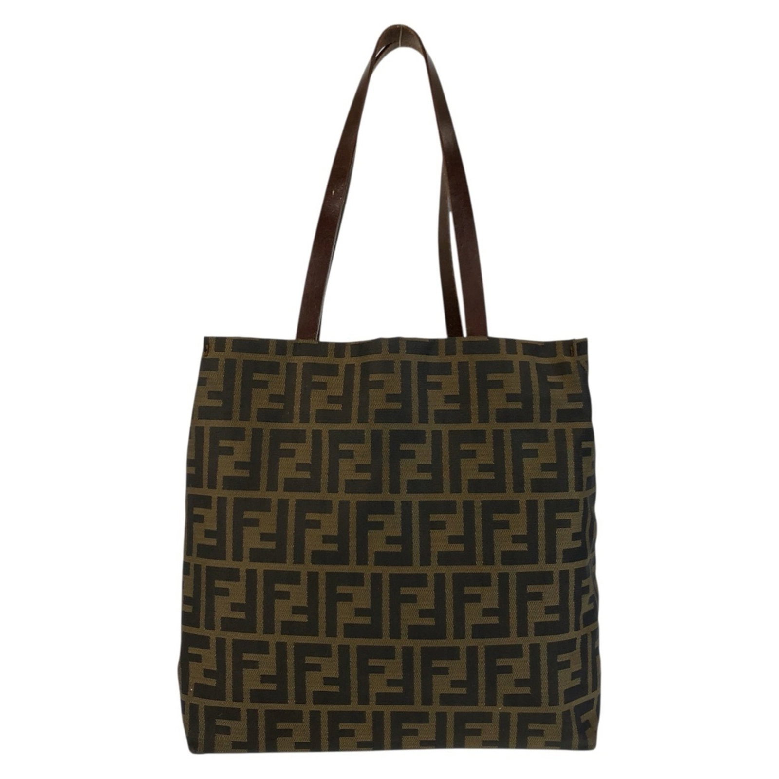 Fendi Shoulder Bag Tote Bag Canvas Leather (1 of 10)