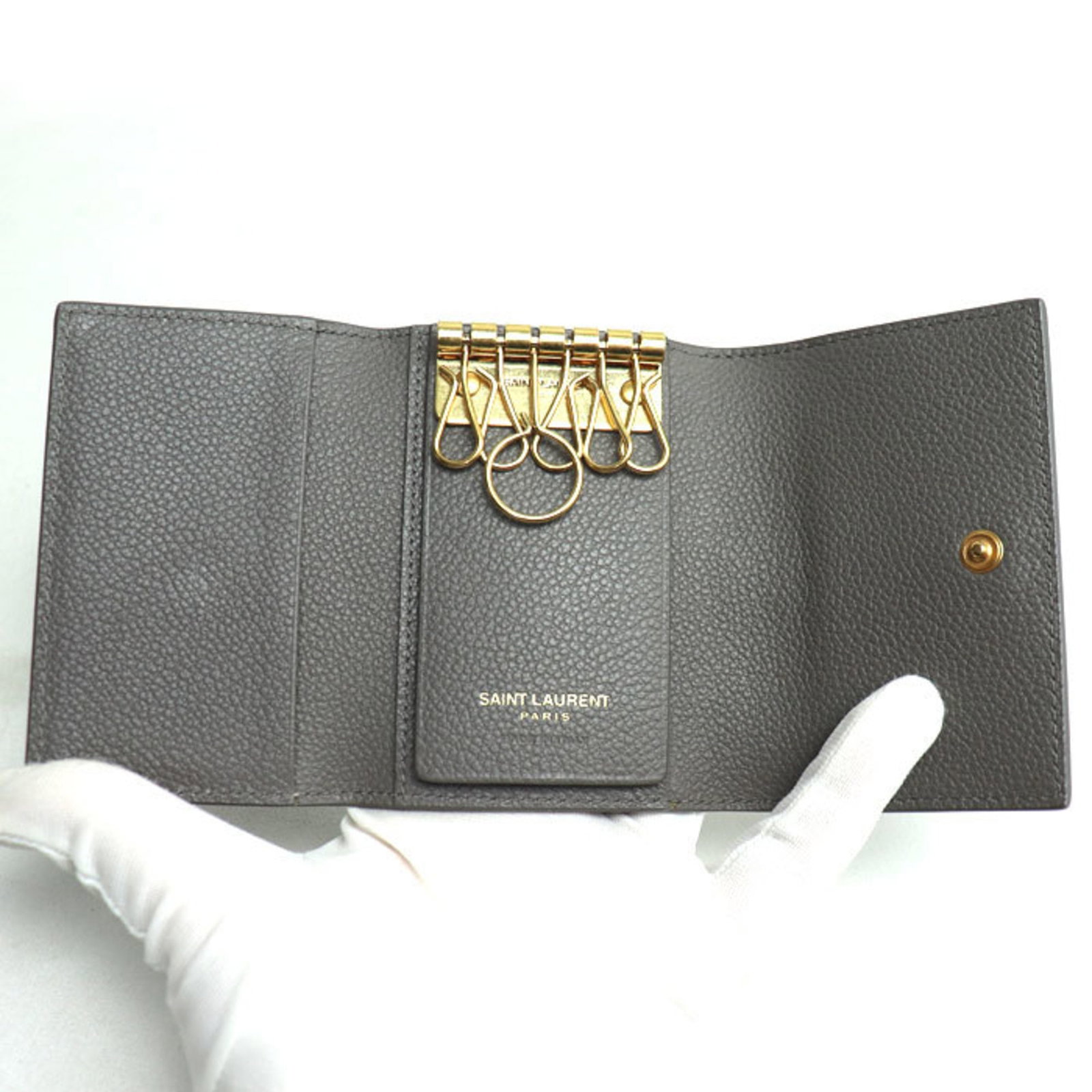 Saint Laurent Keycase Leather - 4