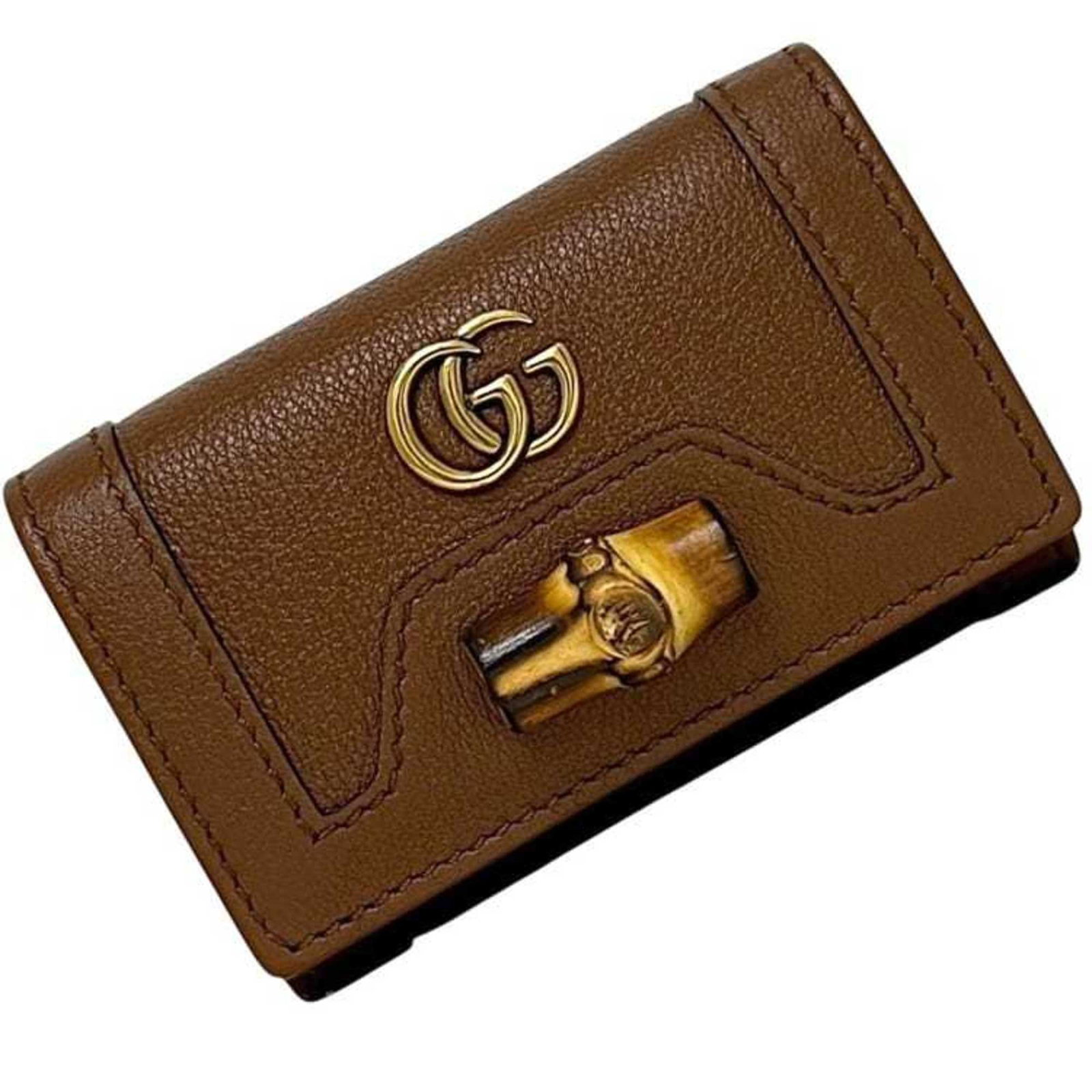 Gucci Keycase Leather Bamboo - 2