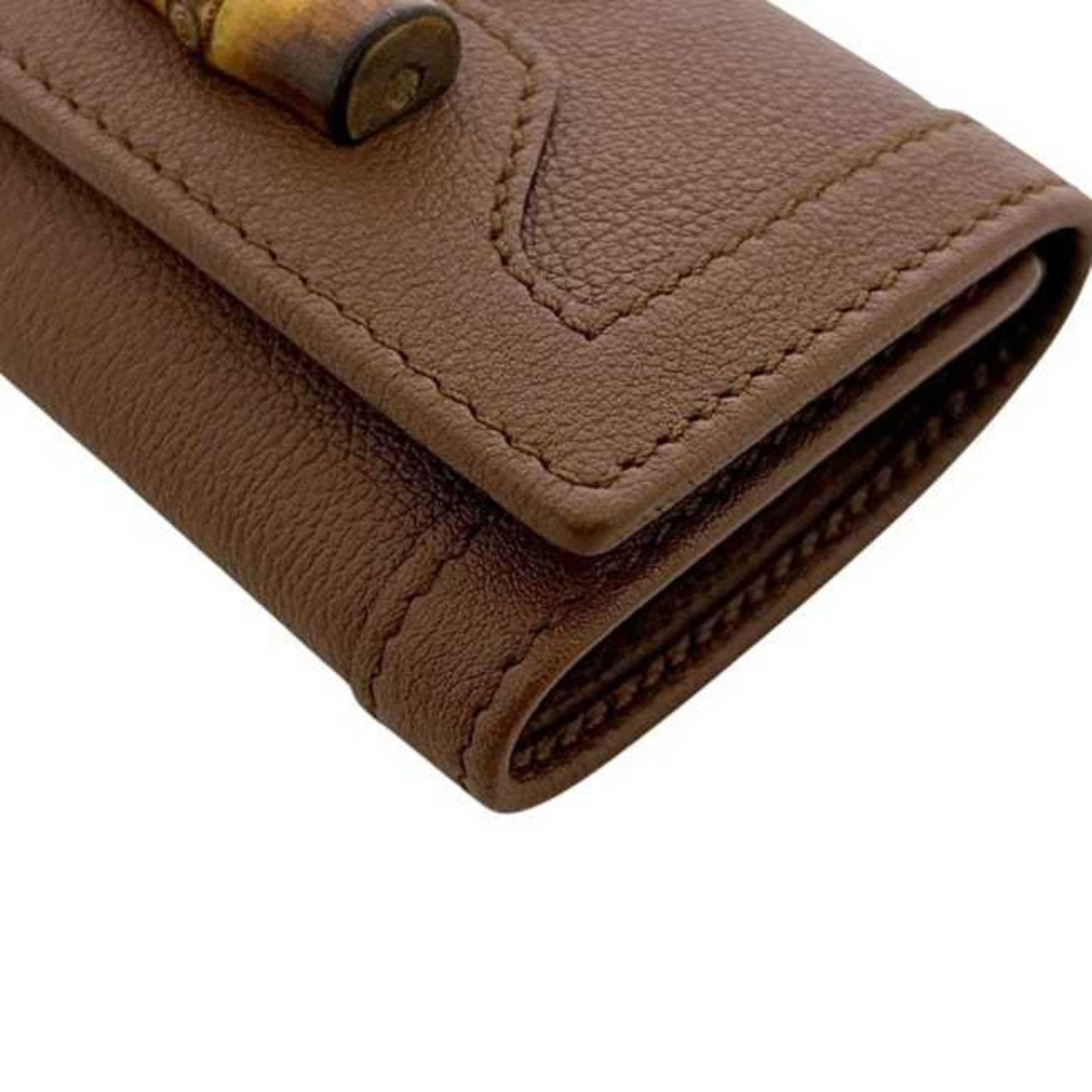 Gucci Keycase Leather Bamboo - 6