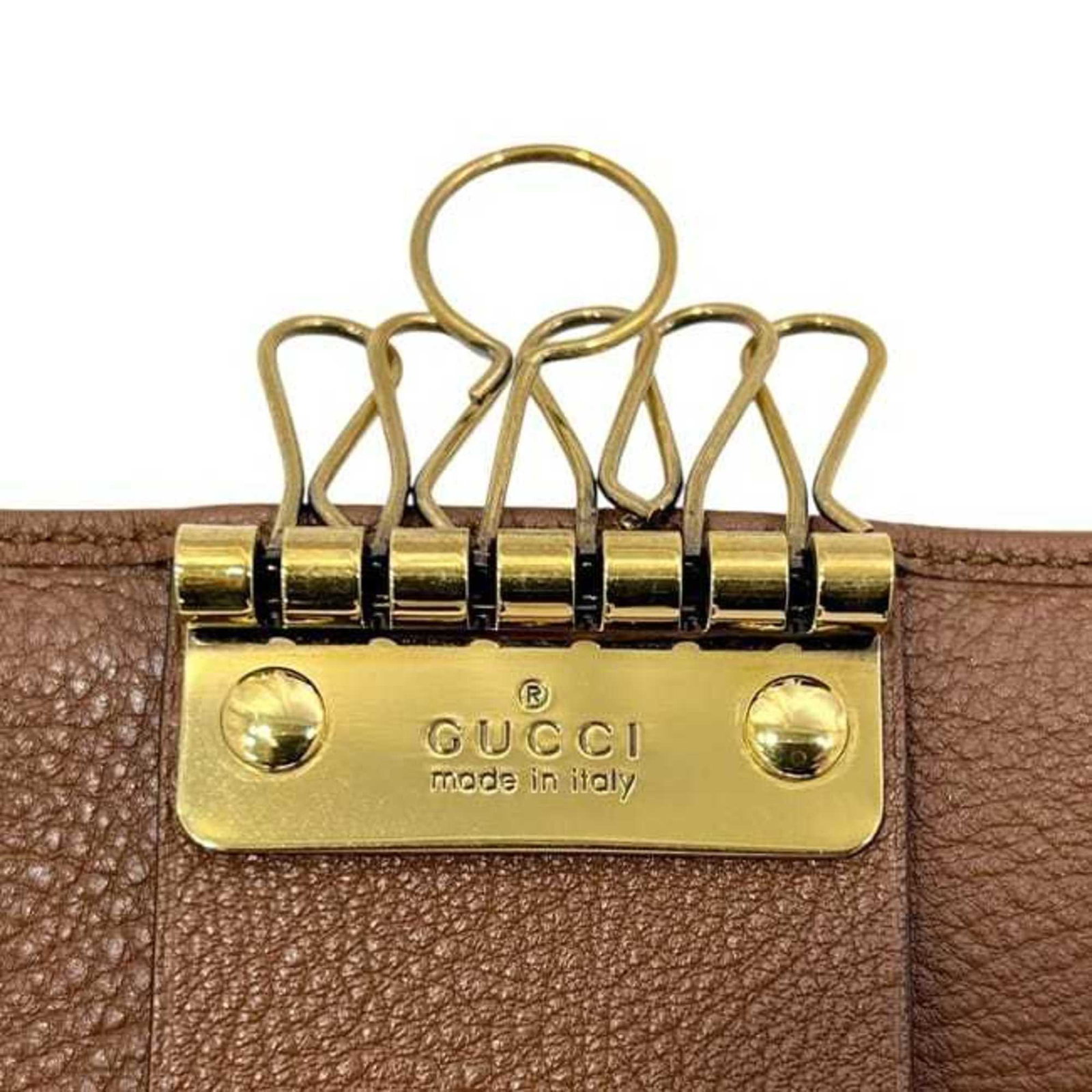 Gucci Keycase Leather Bamboo - 8