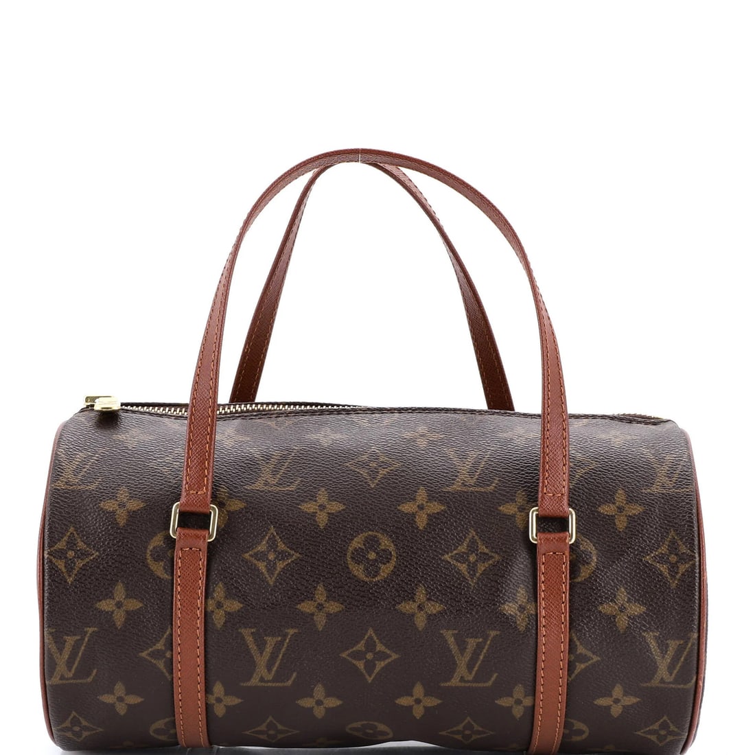 Papillon monogram canvas handbag Louis Vuitton: Papillon monogram canvas handbag Louis Vuitton The Louis Vuitton Papillon monogram canvas handbag boasts a classic brown exterior with iconic monogram pattern. With its spacious interior and gold hard