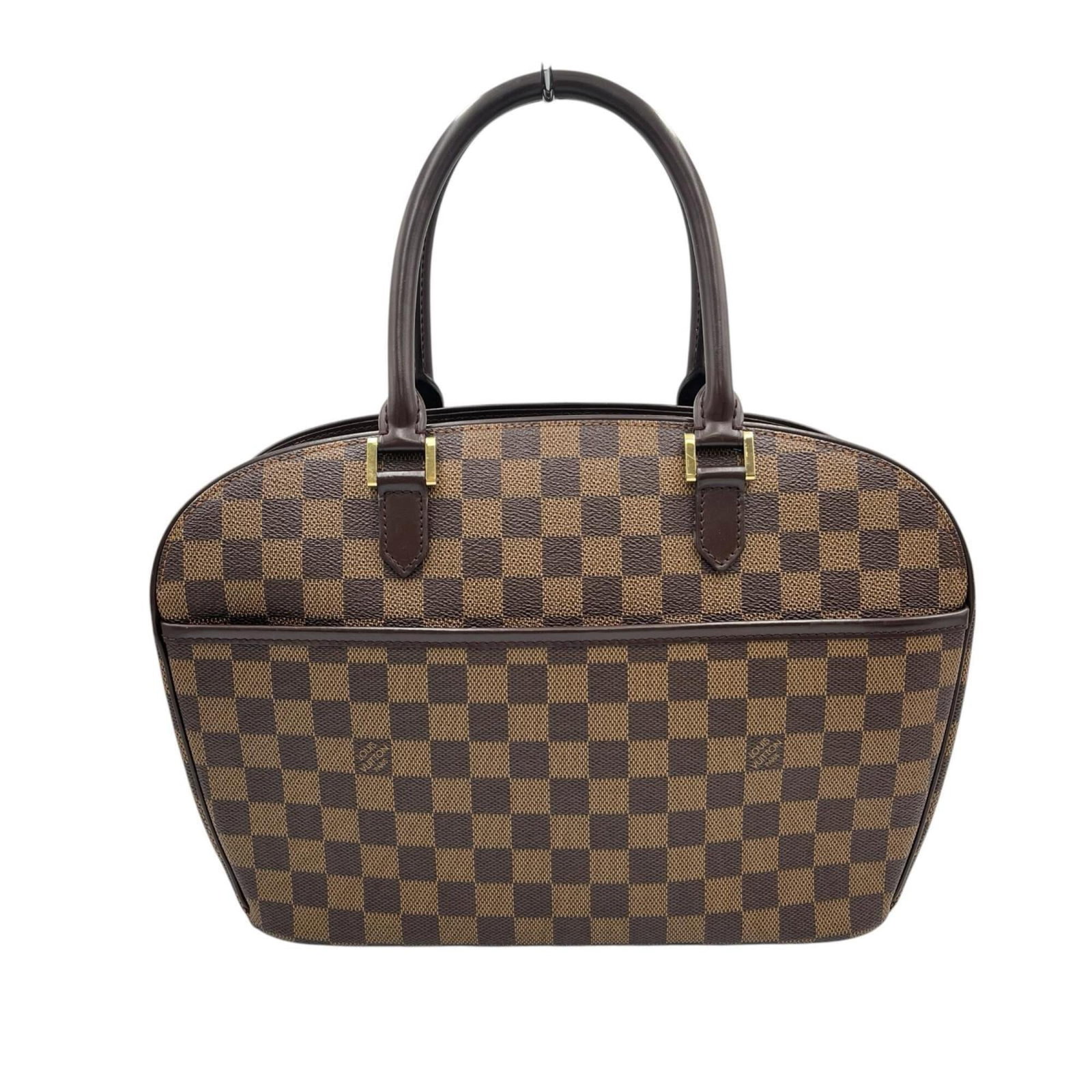 Louis Vuitton Handbag Damier Canvas: Louis Vuitton Handbag Damier Canvas Damier Canvas handbag in brown from Louis Vuitton features a classic design with traces of usage and minor scratches. The bag measures 23cm x 34.5cm x 10.5cm and is