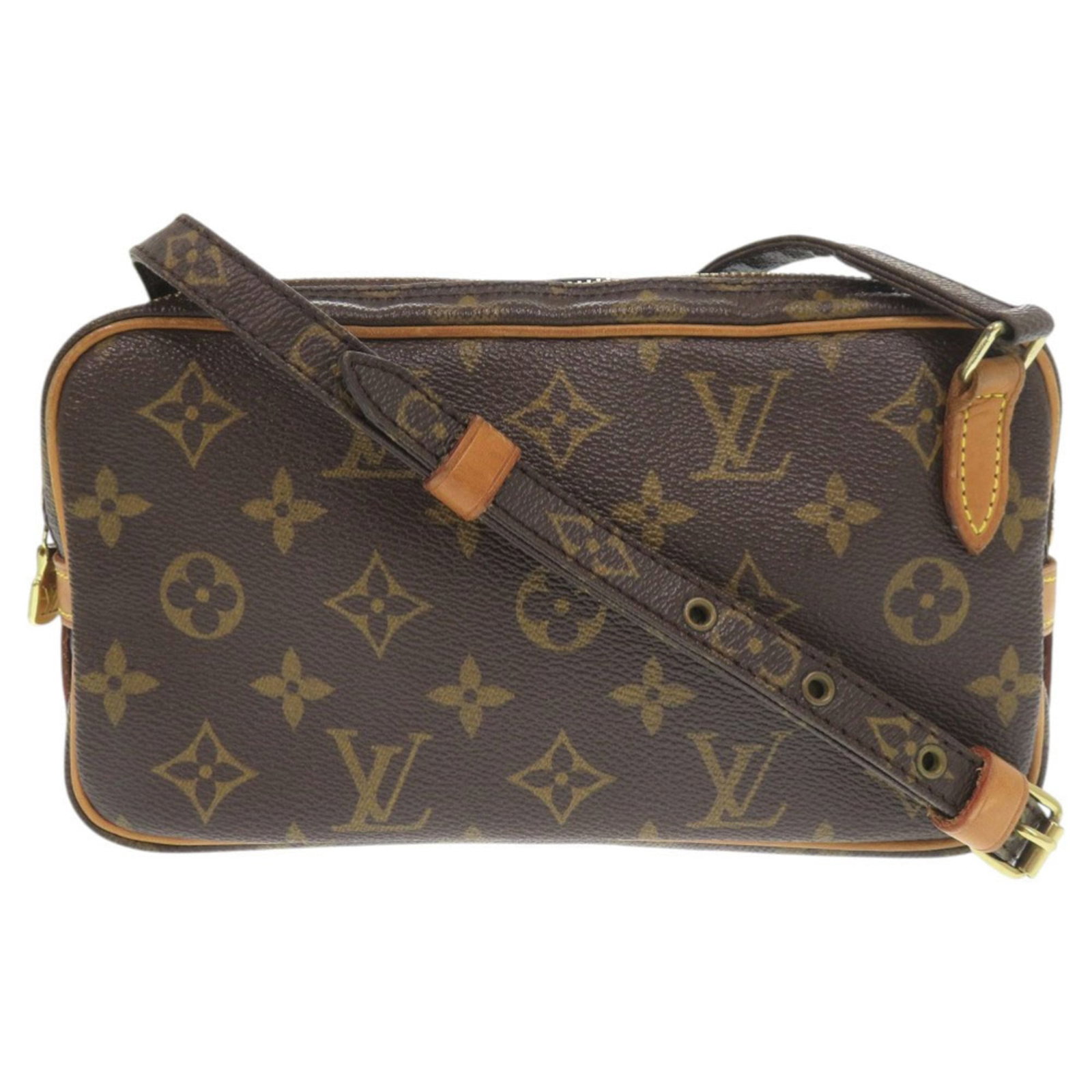 Louis Vuitton Shoulder Bag Monogram Canvas: Louis Vuitton Shoulder Bag Monogram Canvas This Louis Vuitton Shoulder Bag features iconic monogram canvas in rich brown tones, showcasing the brand's timeless elegance. With its classic design and