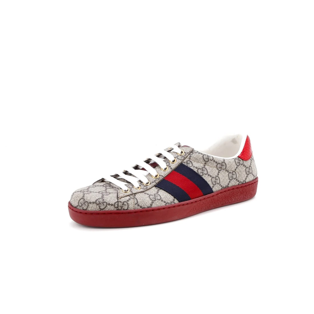 Coated Canvas GG Sneakers Gucci Ace: Coated Canvas GG Sneakers Gucci Ace Brown Coated Canvas GG Sneakers Gucci Ace - A stylish and versatile pair of sneakers from Gucci's iconic Ace collection. Featuring a canvas coated upper with neutra