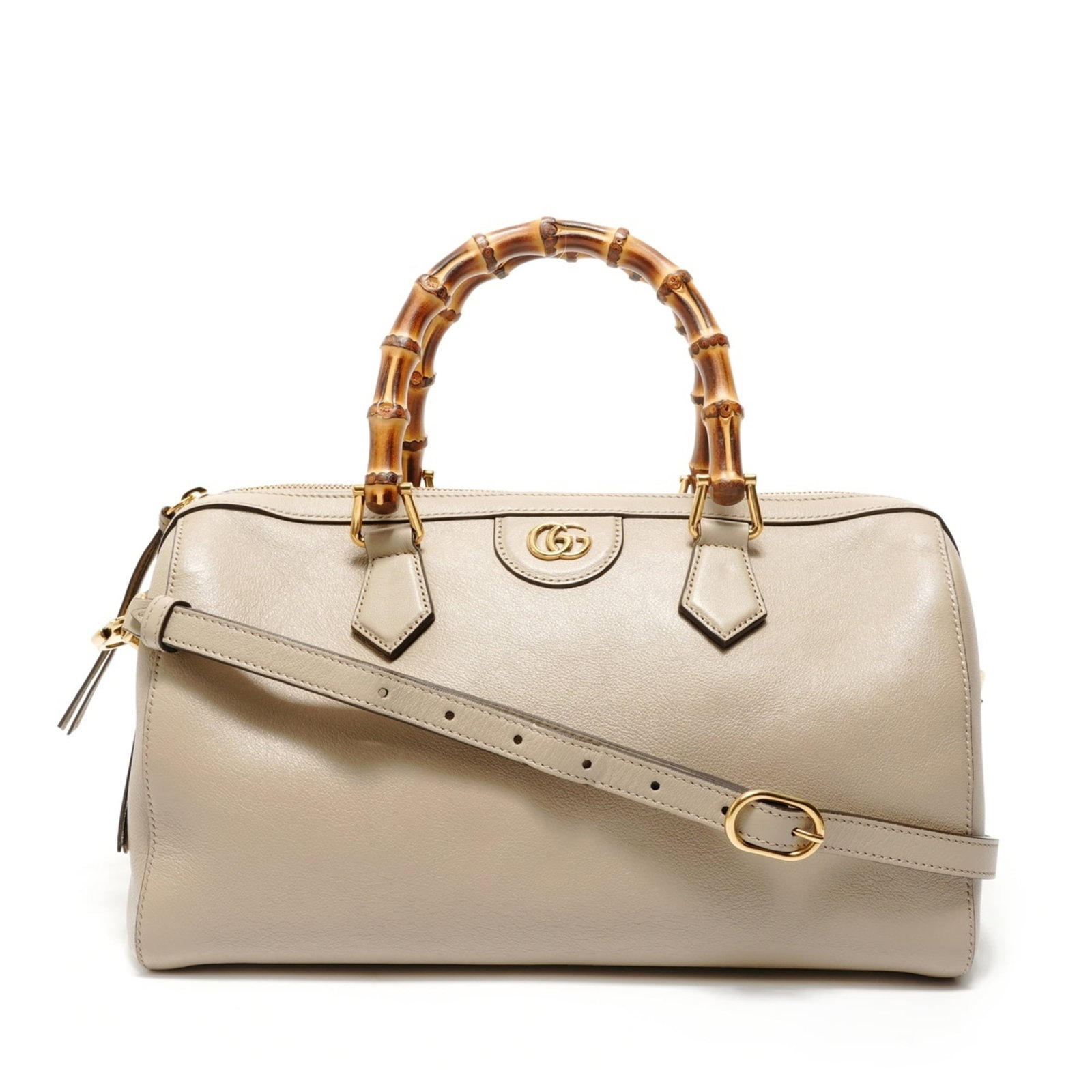 Gucci Handbag Leather: Gucci Handbag Leather Gucci Handbag Leather is a high-quality, used beige leather handbag with a classic design. The bag features a sturdy strap length of 106cm-120cm and a handle drop of 9.00cm, maki