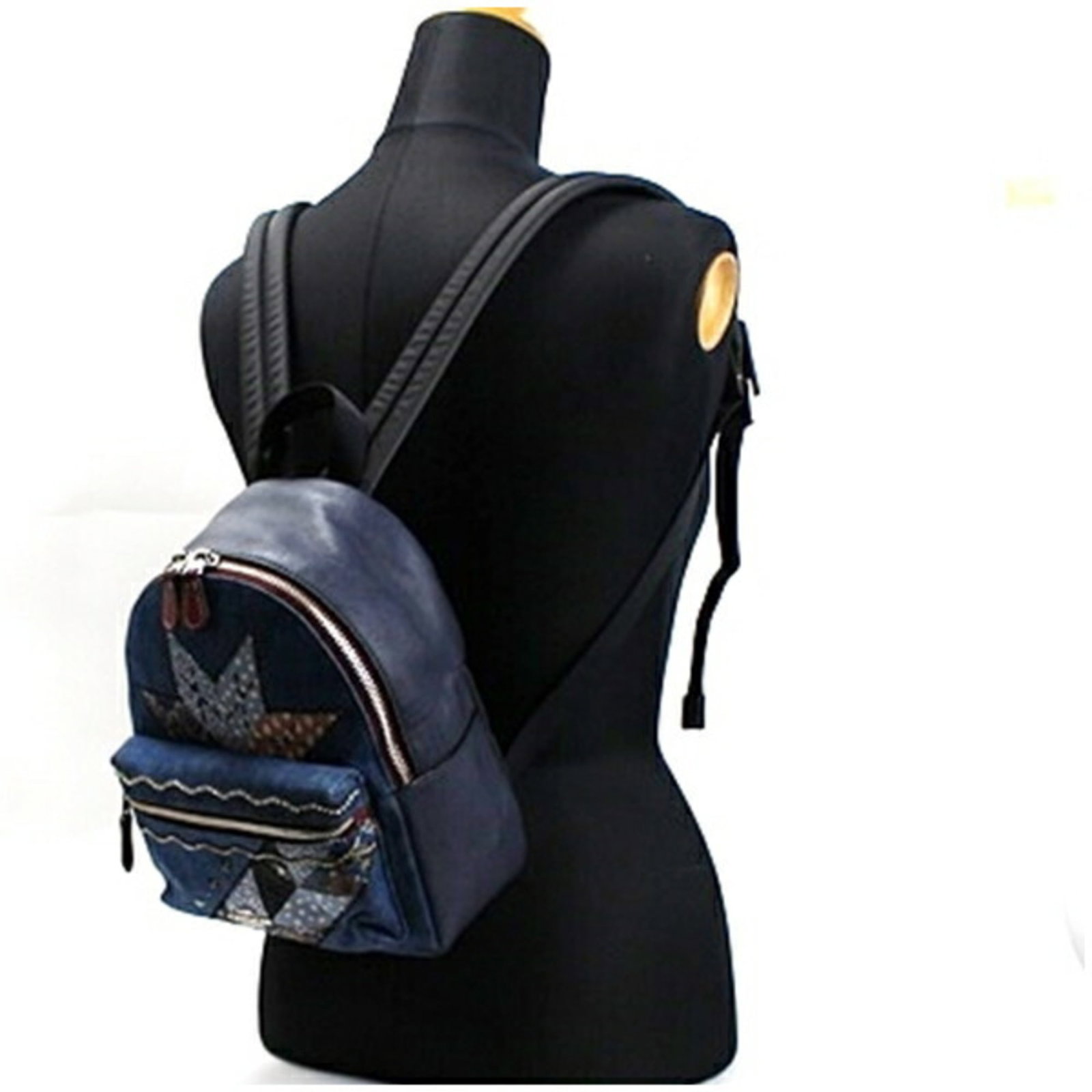 Coach Backpack Denim Leather - 4
