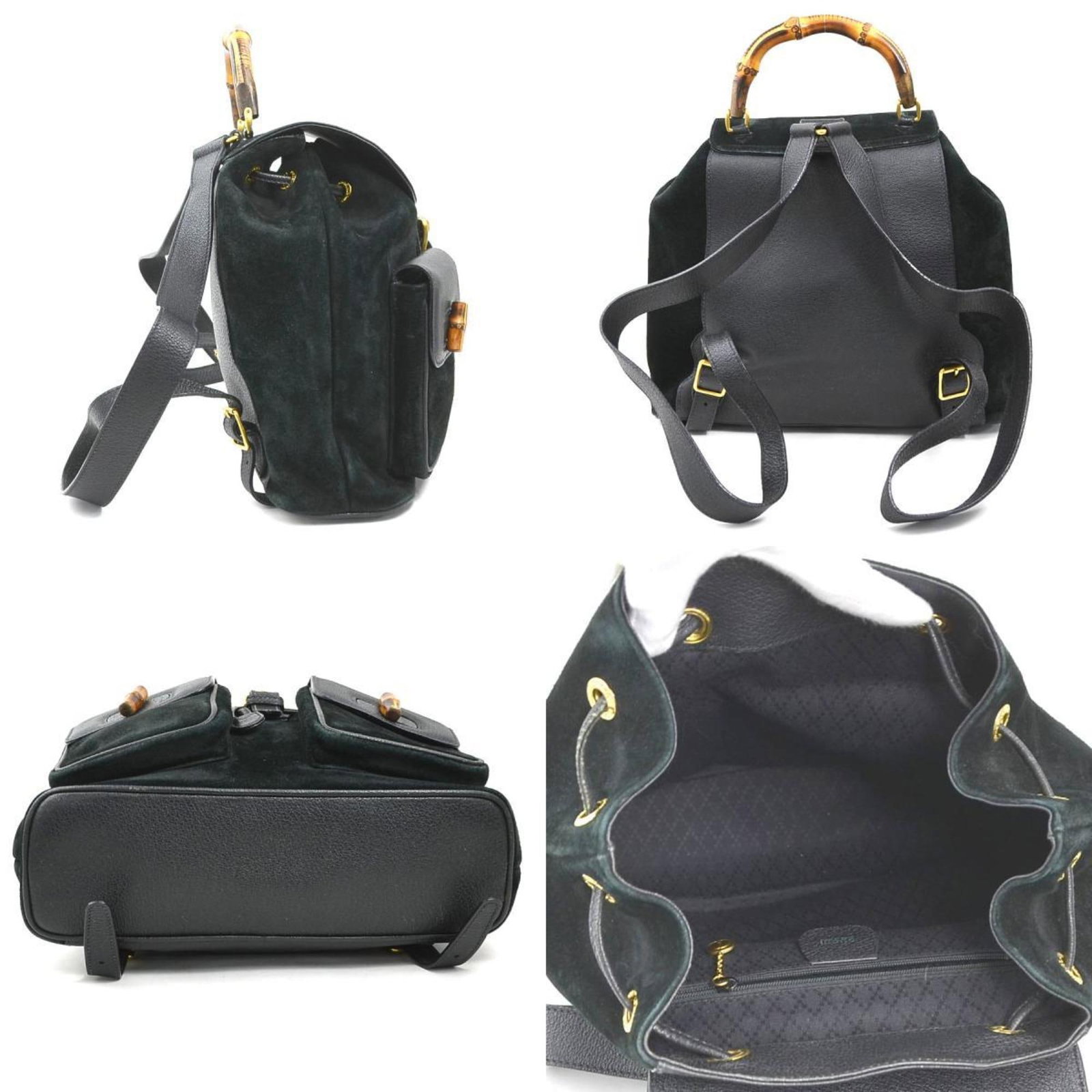 Gucci Backpack Suede Leather - 2