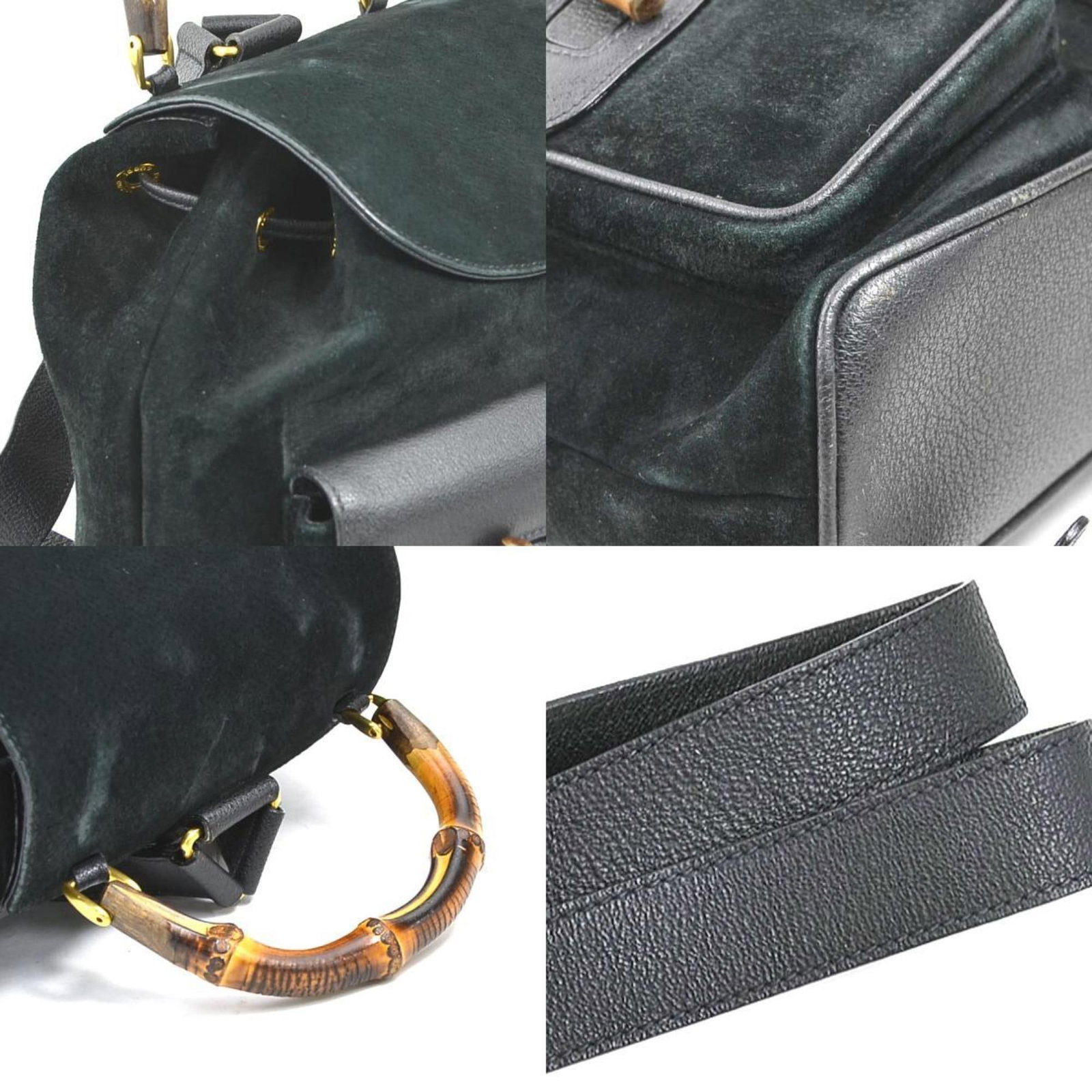 Gucci Backpack Suede Leather - 3