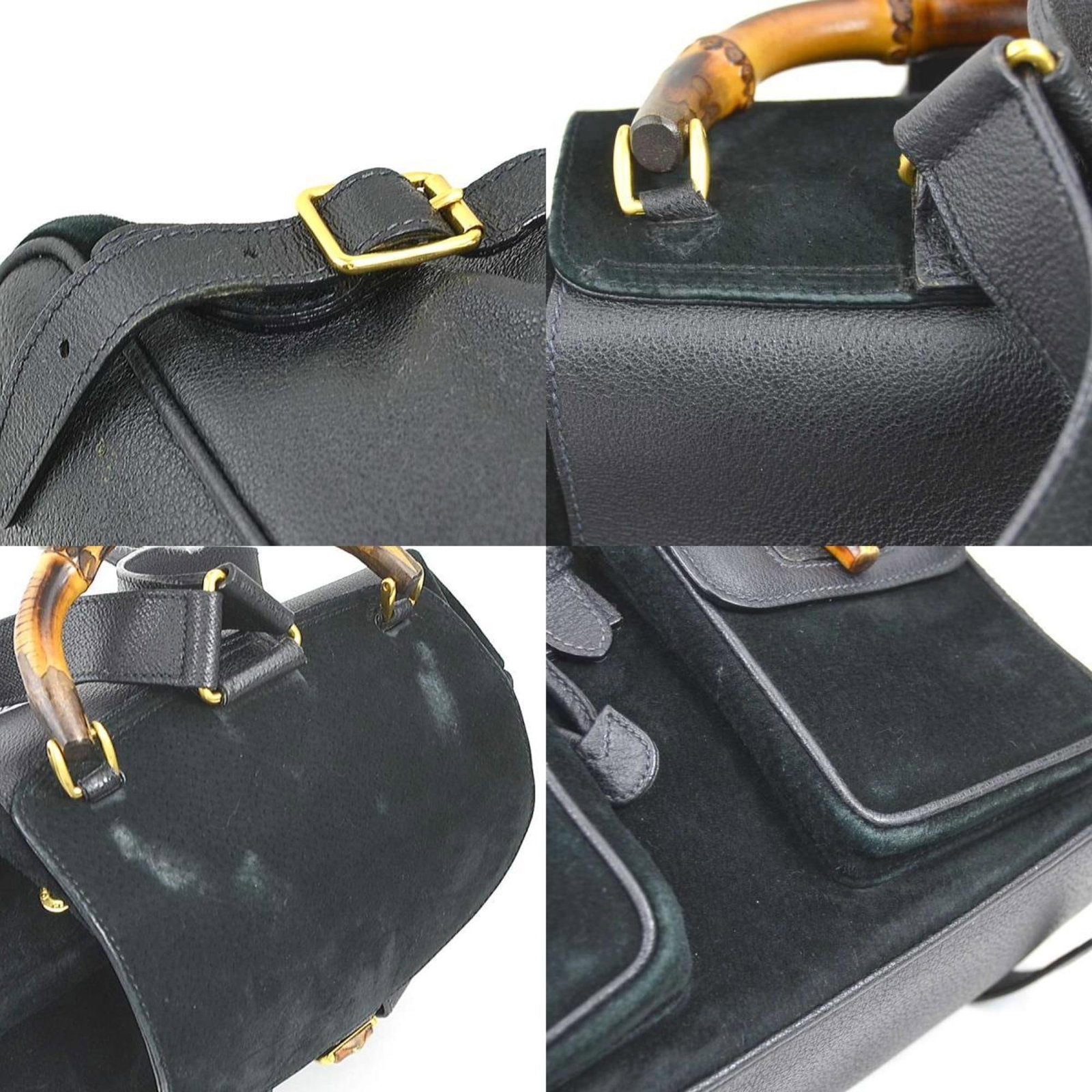 Gucci Backpack Suede Leather - 4