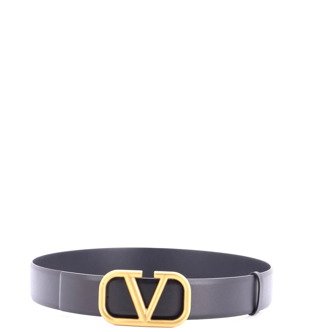 Garavani Valentino Belt Logo Wide Leather: Garavani Valentino Belt Logo Wide Leather Wide leather belt from Valentino Garavani featuring a distinctive VLogo design. Made from high-quality black leather with aged gold hardware, this classic