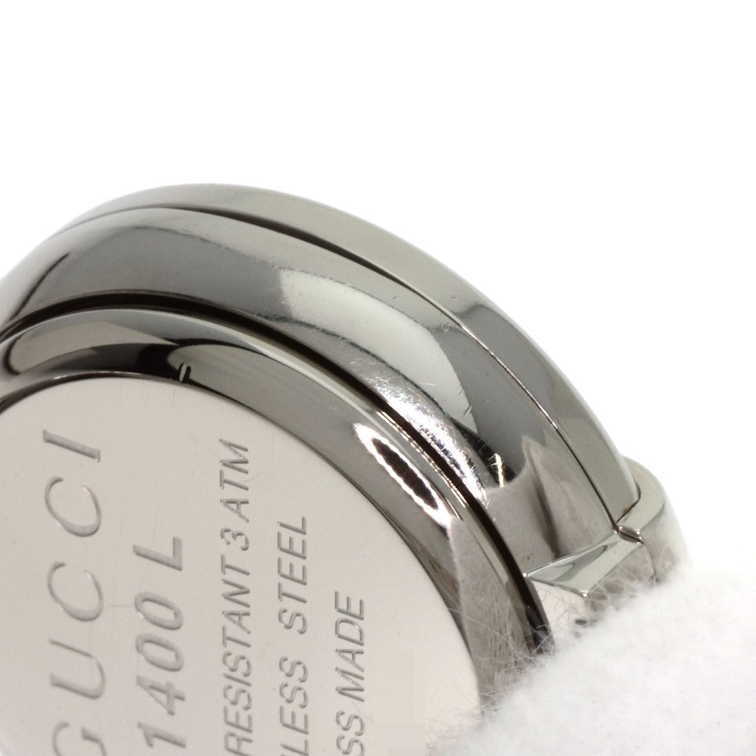Stainless round face pink shell bangle watches - 12