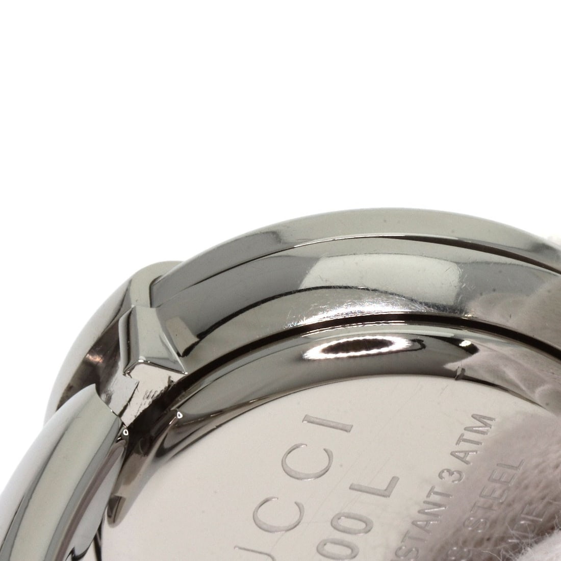 Stainless round face pink shell bangle watches - 13