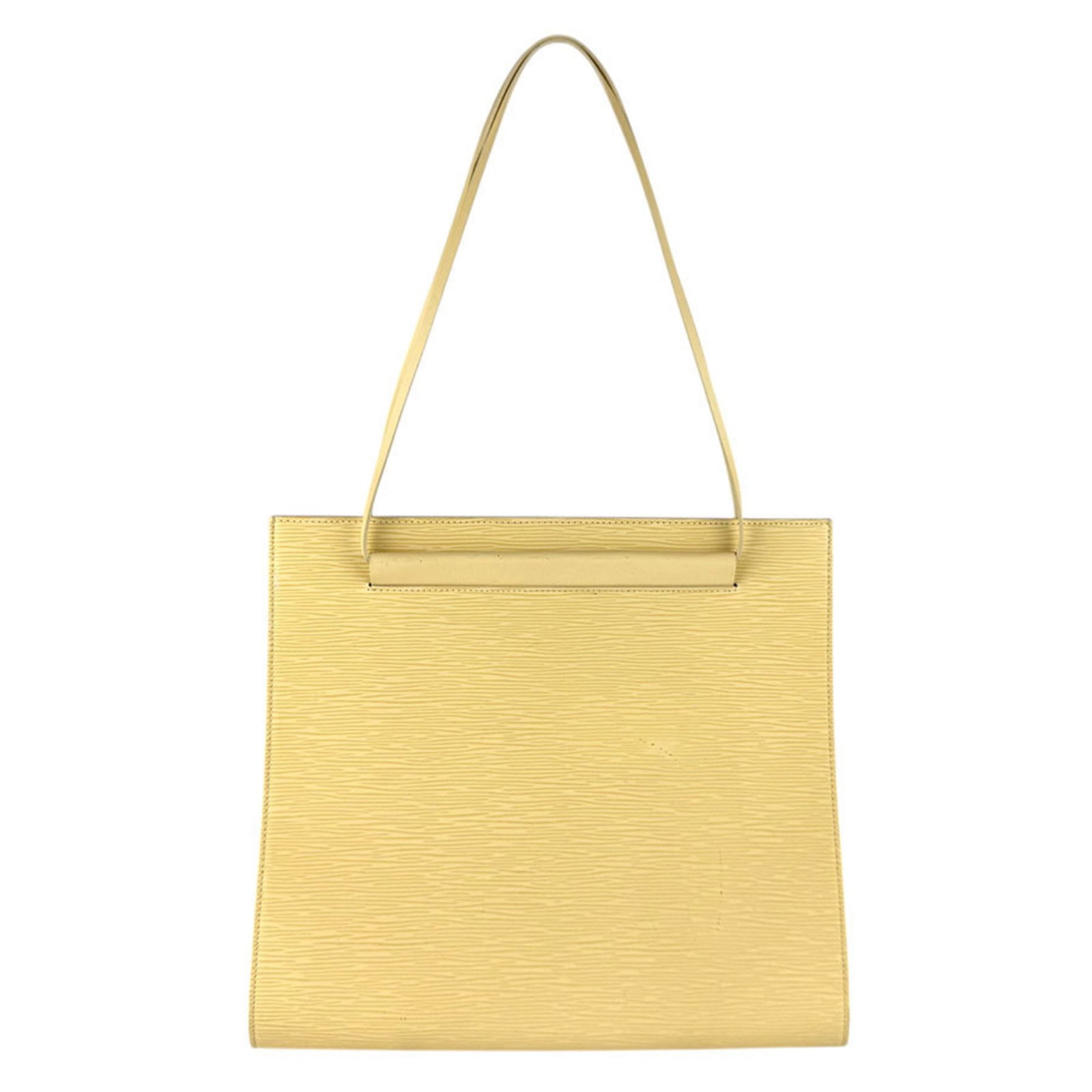 Louis Vuitton Shoulder Bag Epi Leather: Louis Vuitton Shoulder Bag Epi Leather The Louis Vuitton Shoulder Bag Epi Leather features a timeless design with high-quality vanilla-colored Epi leather. With its classic shape and elegant size, thi