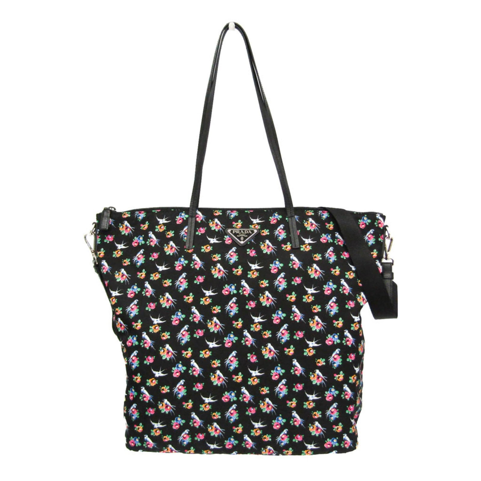 Prada Shoulder Bag Tote Bag Nylon Leather (1 of 12)