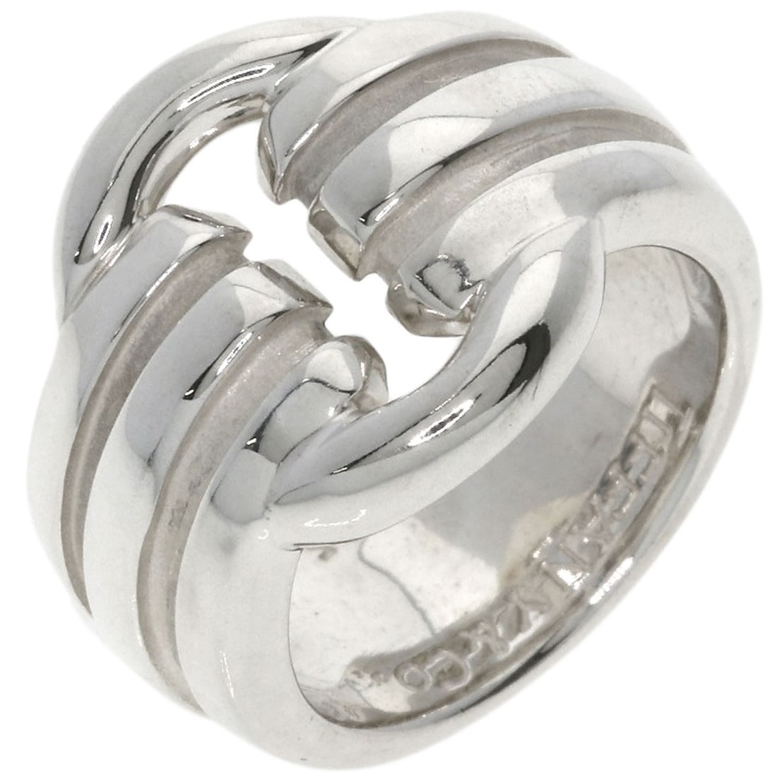 Circle ring silver Tiffany Grooved Co - 2
