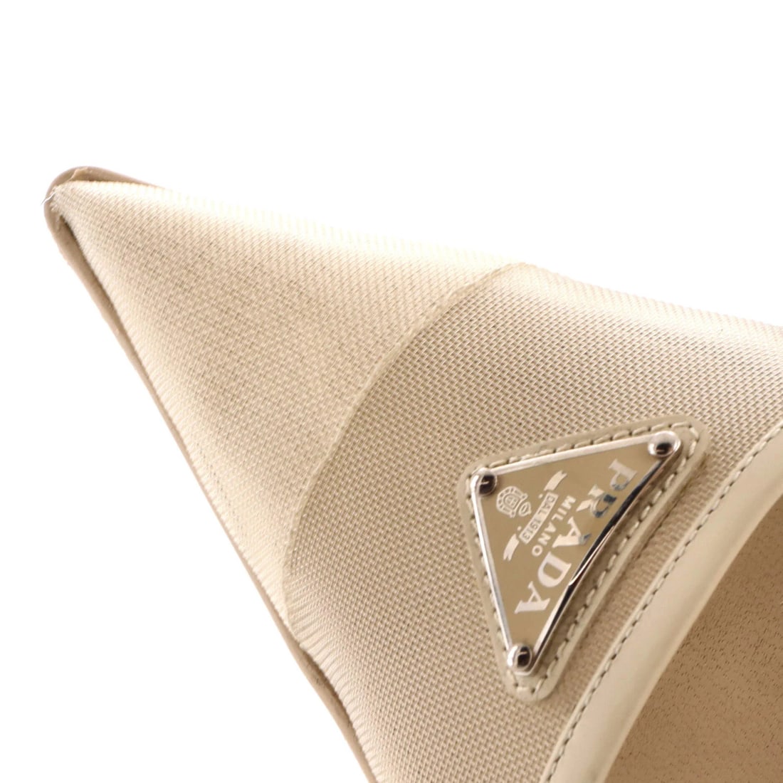 Prada triangle logo slingback pumps - 5