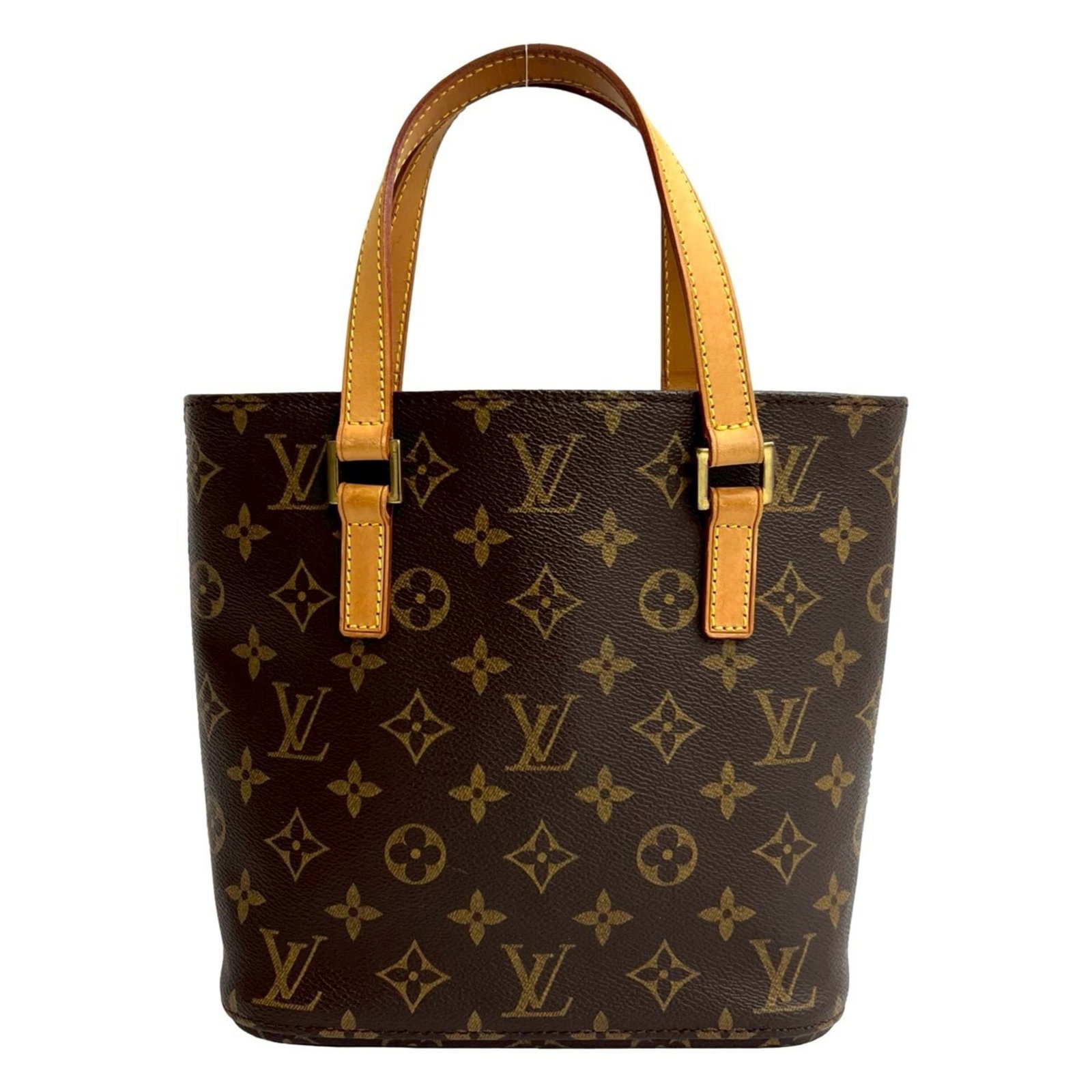 Louis Vuitton Handbag Tote Bag Leather Pvc: Louis Vuitton Handbag Tote Bag Leather Pvc Brown Louis Vuitton Handbag Tote Bag with Leather and Pvc Material. This used tote bag features a classic design with traces of usage, scratches, and dirt