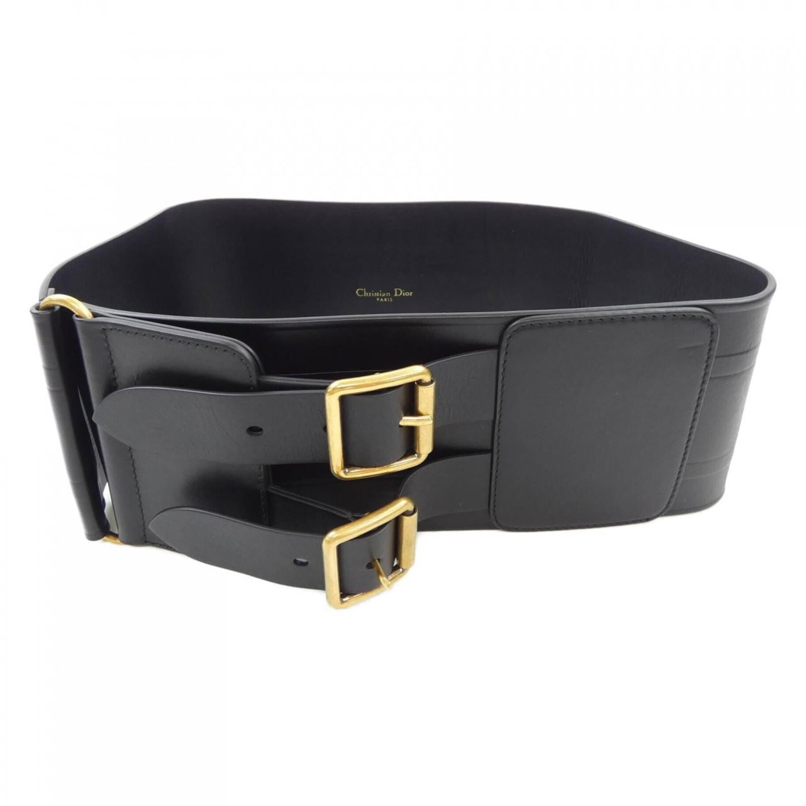 Christian Dior Standard Belt: Christian Dior Standard Belt This Christian Dior standard belt features a sleek black design with a classic style. Measuring between 28.14'' and 30.11'', it offers a versatile fit for those looking to