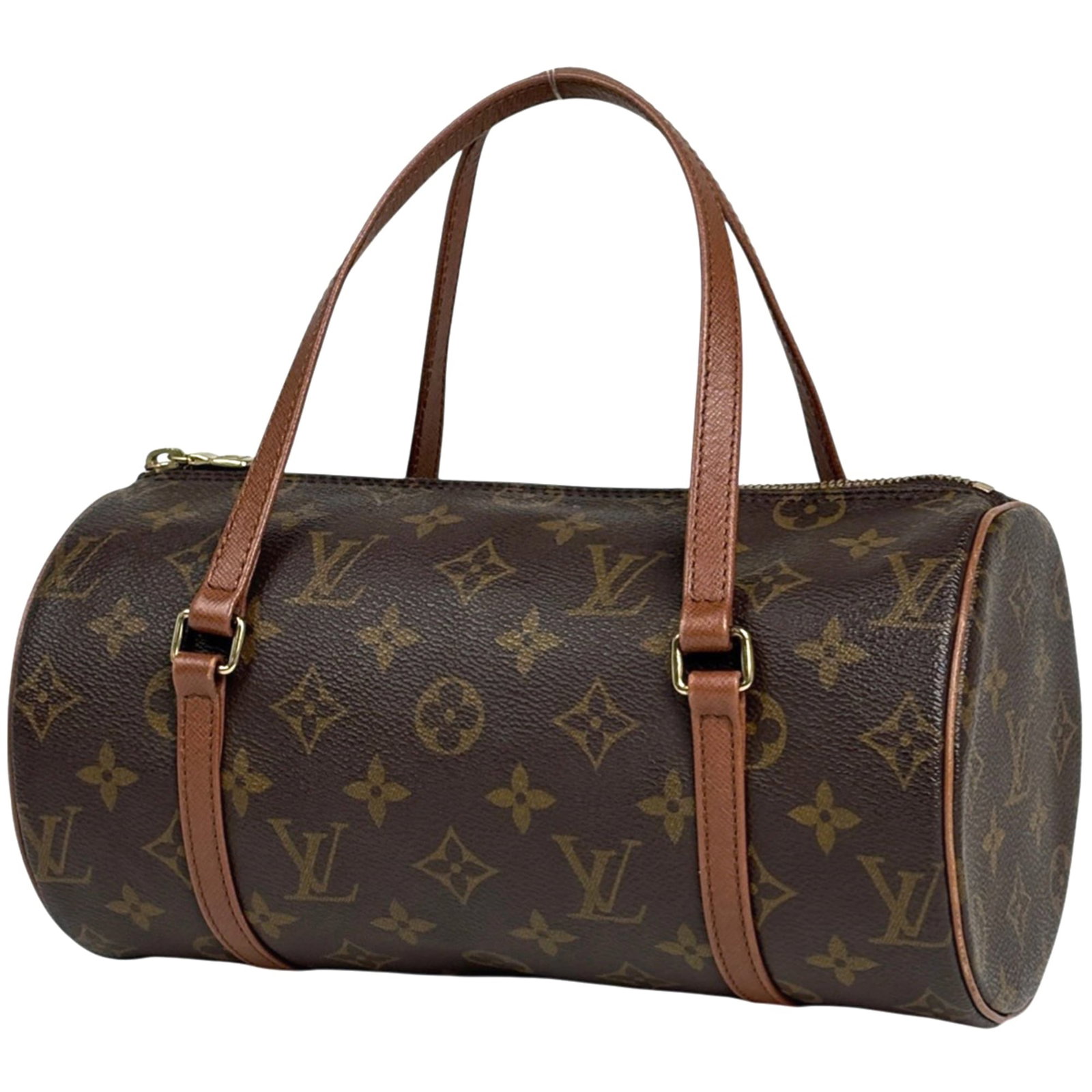 Louis Vuitton Handbag Monogram: Louis Vuitton Handbag Monogram Brown Louis Vuitton Monogram Handbag with Traces of Usage. This pre-owned handbag features the iconic monogram pattern and has a sizeable capacity, making it a practical