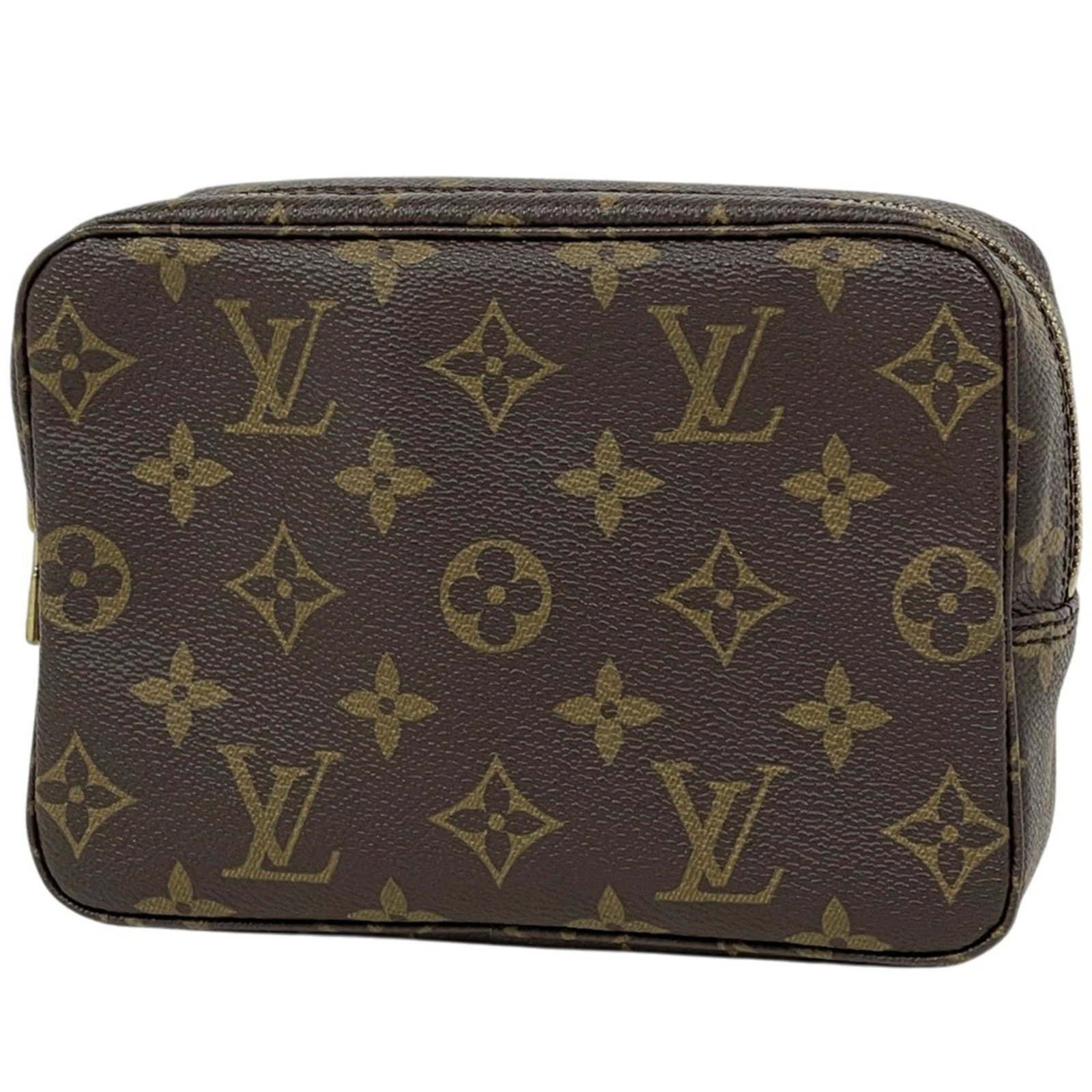 Louis Vuitton Pouch Monogram: Louis Vuitton Pouch Monogram Brown Louis Vuitton Pouch Monogram in Acceptable Condition. This used pouch features the iconic monogram pattern and has a classic design with dimensions of 13cm x 18cm x 