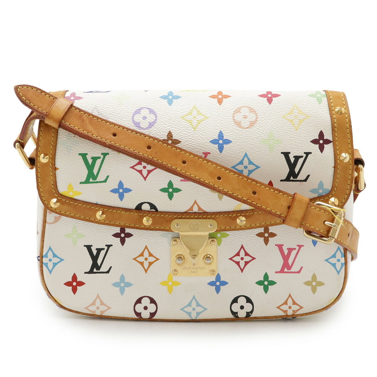Louis Vuitton Shoulder Bag Monogram Multicolore: Louis Vuitton Shoulder Bag Monogram Multicolore The Louis Vuitton Shoulder Bag Monogram Multicolore boasts a vibrant multicolor design, featuring iconic monogram patterns in white and various hues. Th