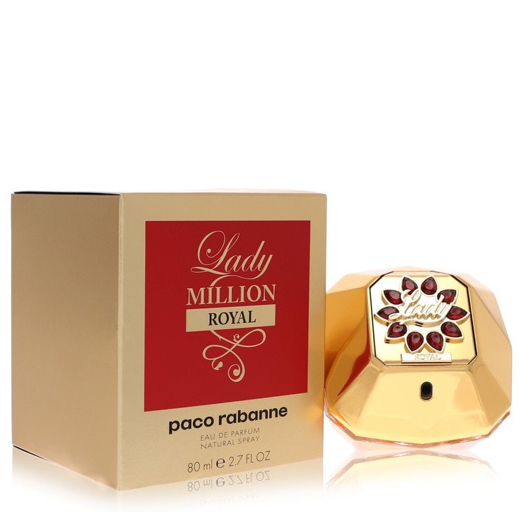 Lady Million Royal Perfume By Paco Rabanne Eau De Parfum Spray: Lady Million Royal Perfume By Paco Rabanne Eau De Parfum Spray Paco Rabanne's Lady Million Royal Perfume Eau De Parfum Spray is a 2.7 oz fragrance for women, featuring an eau de parfum formula with 50