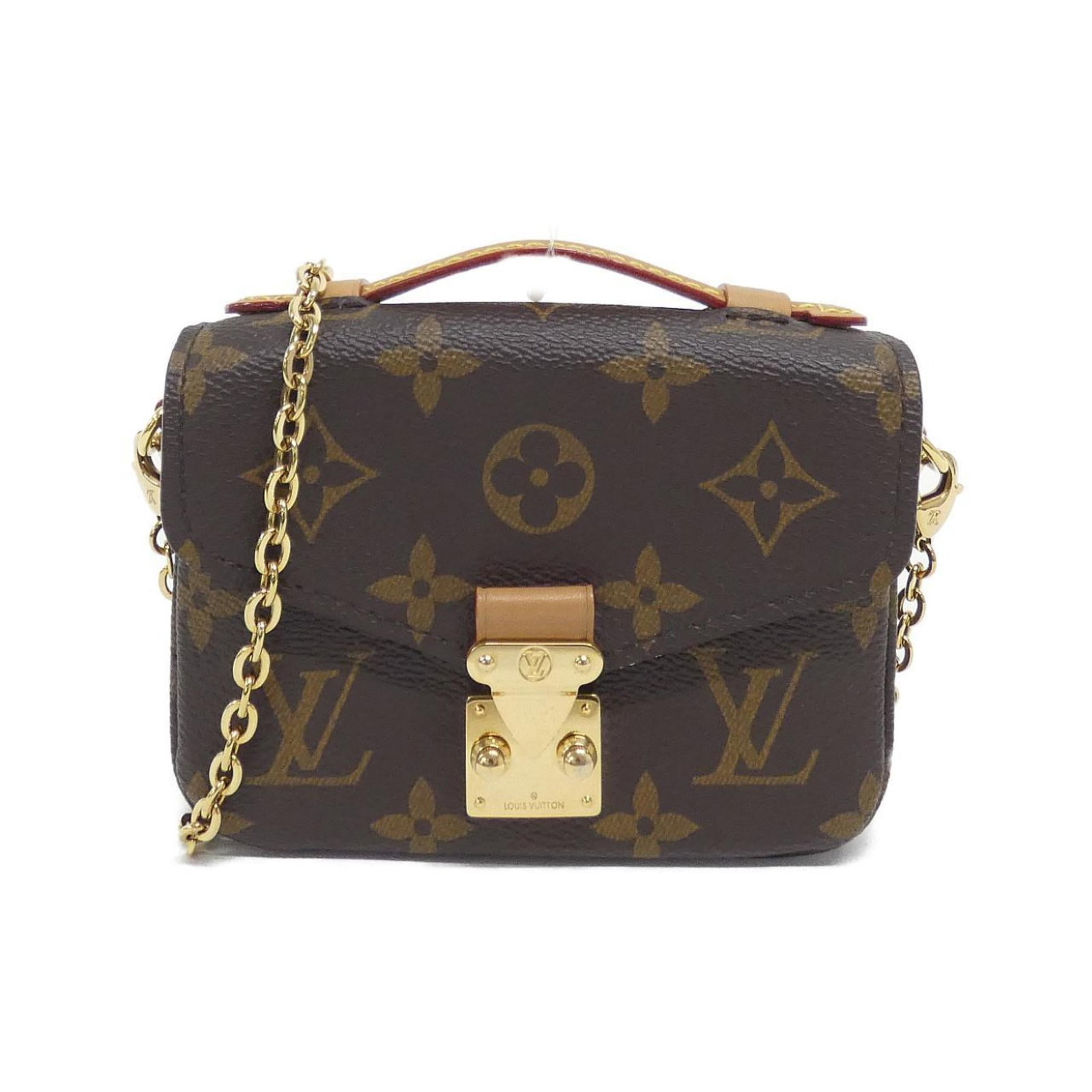 Louis Vuitton Shoulder Bag Coated Canvas: Louis Vuitton Shoulder Bag Coated Canvas Coated canvas construction provides durability and style in this Louis Vuitton shoulder bag. A few traces of usage are visible, with some scratches and dirt, b