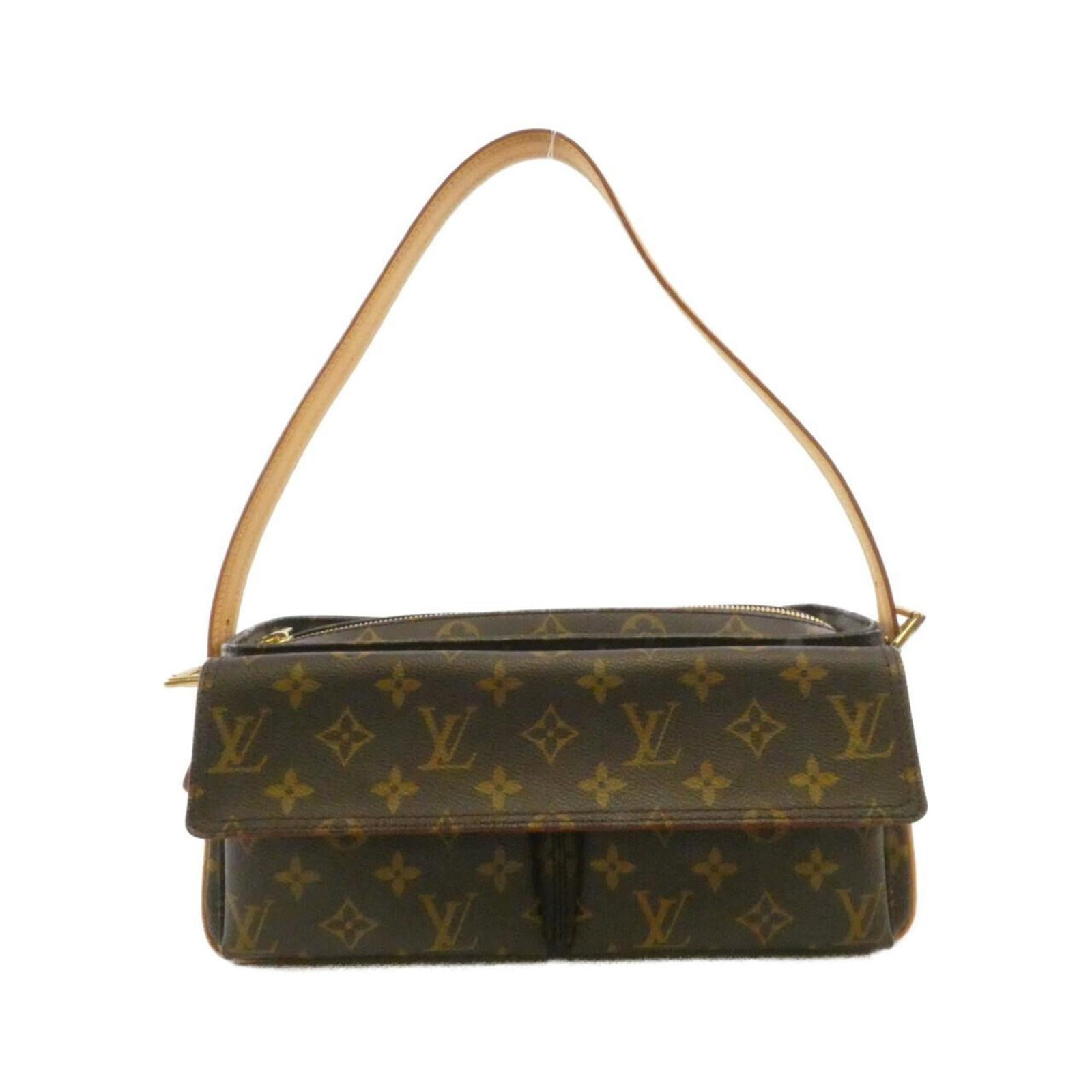Louis Vuitton Shoulder Bag Coated Canvas: Louis Vuitton Shoulder Bag Coated Canvas The Louis Vuitton Shoulder Bag Coated Canvas boasts a timeless design with its classic brown color and structured shape. Made from high-quality coated canvas m