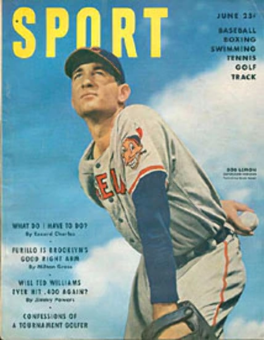 Lemon 1950 June Sport Magazine: Lemon 1950 June Sport Magazine Bob Lemon June 1950 Sport Magazine is packed and shipped from Dania Beach Florida. This vintage magazine features the cover photo of Bob Lemon in action on the baseball 