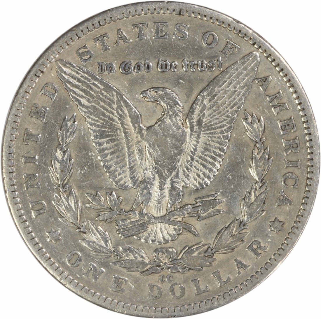 Morgan Silver Dollar 1892 CC EF - 2