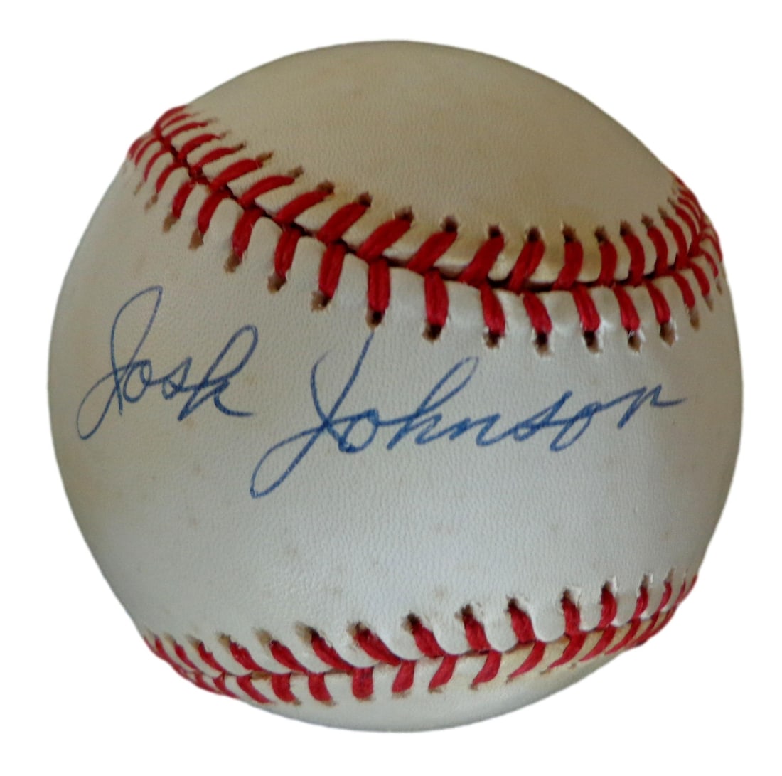 Grays baseball autographed by Johnson Josh Negro league baseball JSA 179599: Grays baseball autographed by Johnson Josh Negro league baseball JSA 179599 Exceptional Grays Johnson Josh Negro 179599 available for auction. Review complete item specifications below for detailed