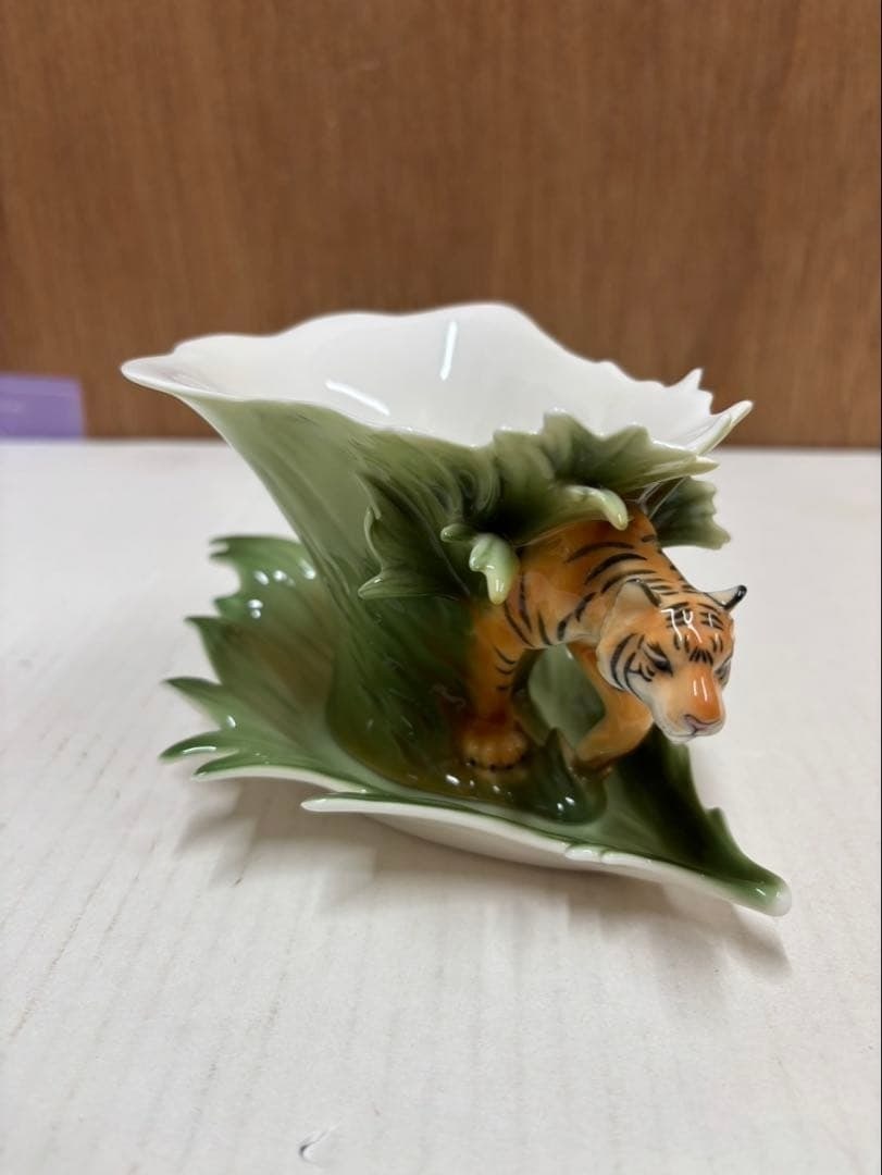 Tiger Cup Saucer Decorative Animal Art Tableware from Franz Porcelain (1 of 12)