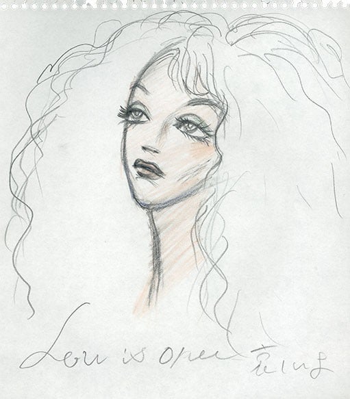 Woman Illustration with Eyeshadow Pencil Original Drawing by Rune Naito: Woman Illustration with Eyeshadow Pencil Original Drawing by Rune Naito Original drawing by Japanese artist Rune Naito features a captivating woman portrait created with pencil and colored pencil on p