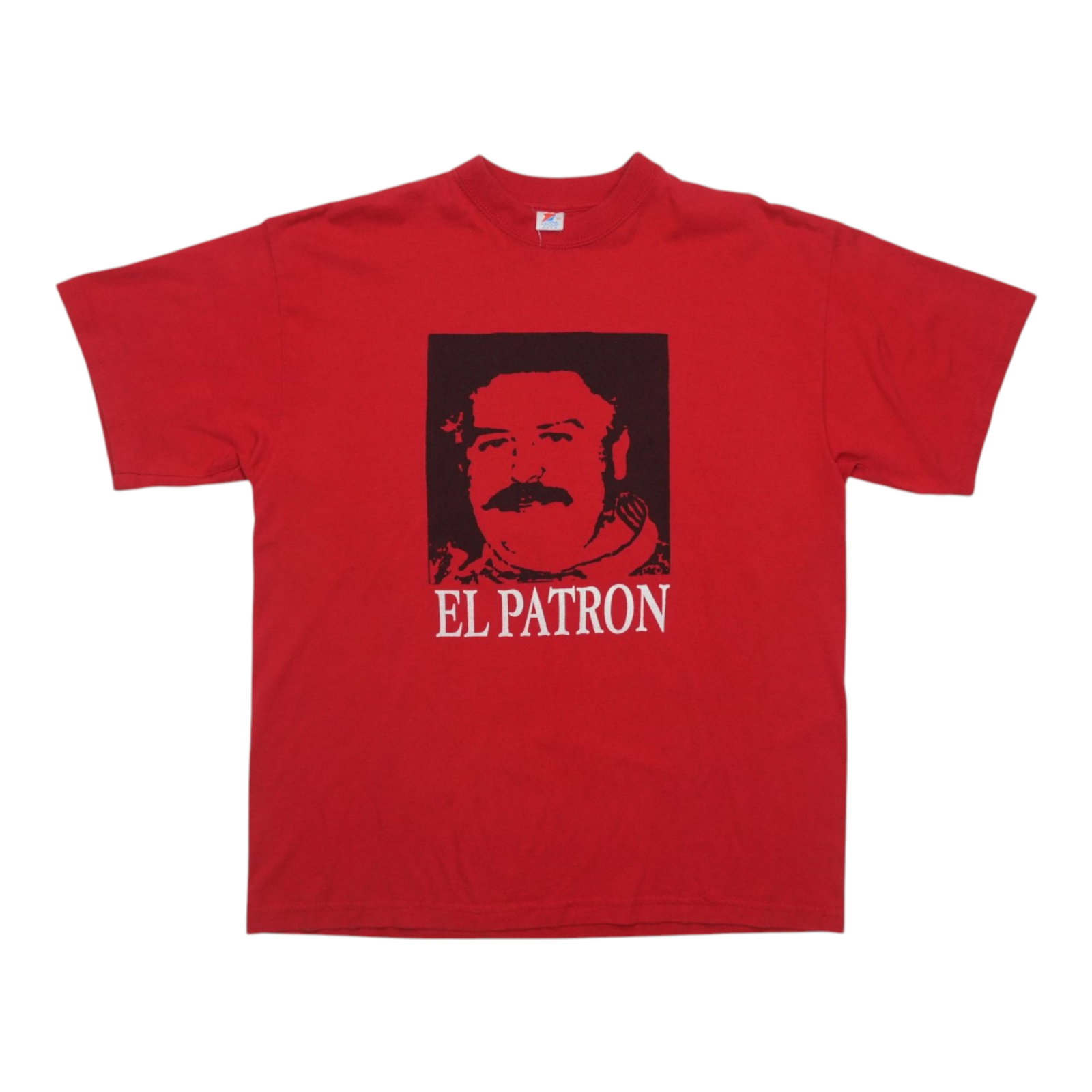 El Patron Shirt 2000s: El Patron Shirt 2000s This vintage El Patron Shirt from the 2000s features a bold red color and front graphic design. With its 100% cotton material and classic fit, this shirt showcases the era's styl