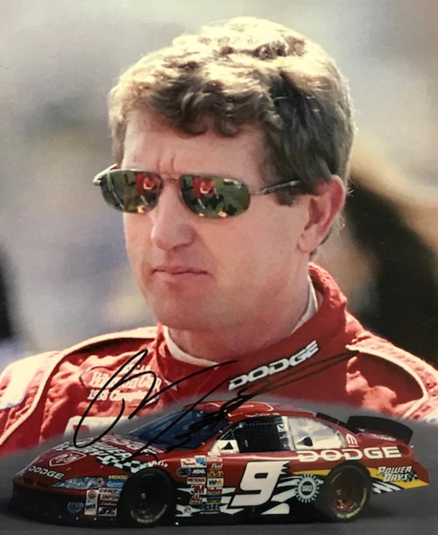 Racing Photo Signed By Bill Elliott (1 of 1)