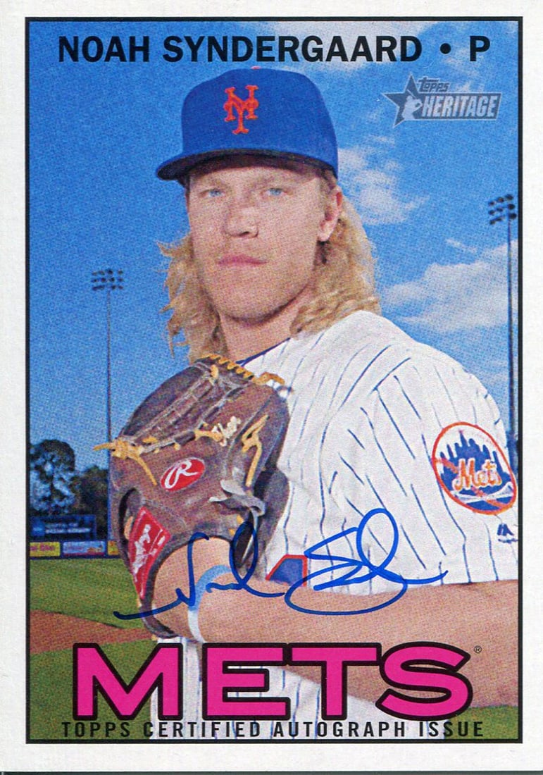 Syndergaard Signed Card Topps 2016 Heritage: Syndergaard Signed Card Topps 2016 Heritage Exceptional Syndergaard Signed Card Topps 2016 available for auction. Review complete item specifications below for detailed information. Item Specifics: