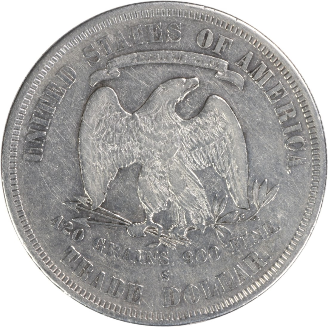 Trade silver dollar uncirculated. - 2