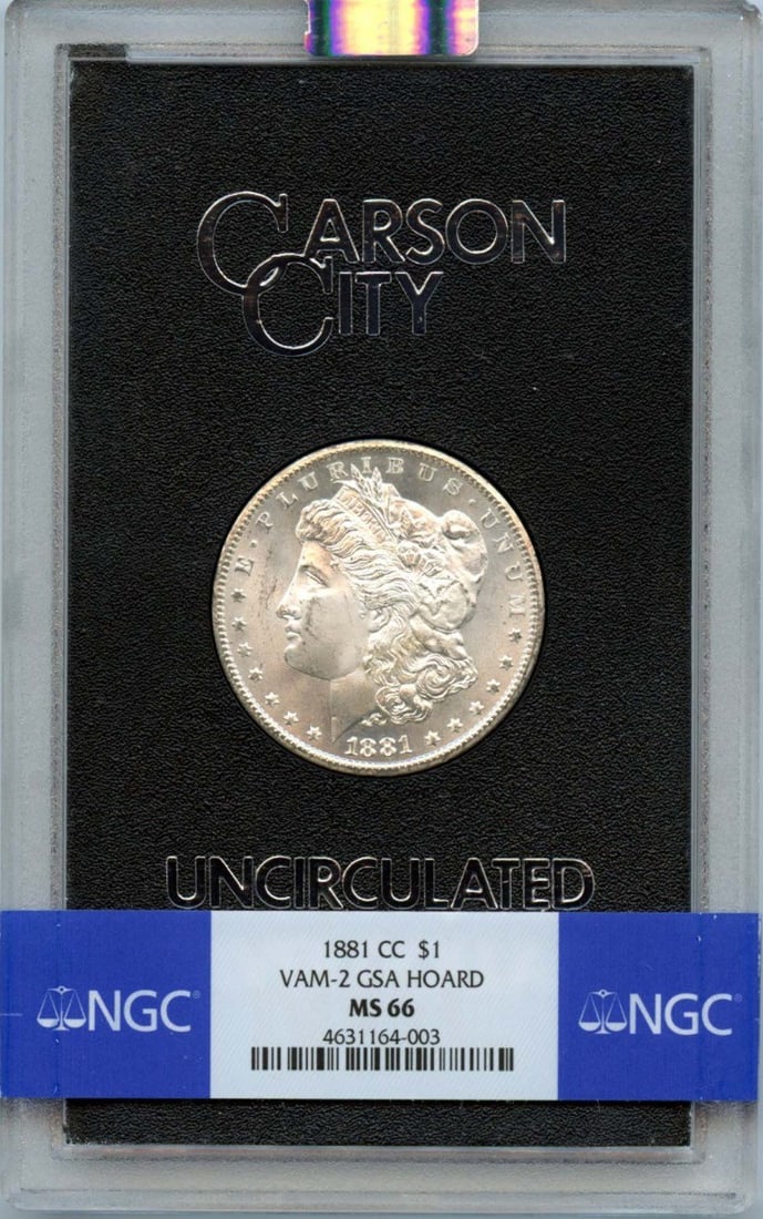 Morgan Dollar S$1 MS66: Morgan Dollar S$1 MS66 The Morgan Dollar S$1 MS66 is an uncirculated coin from 1881, certified by the NGC with a grade of MS66. This coin features the iconic design of Augustus Saint-Gaudens and was