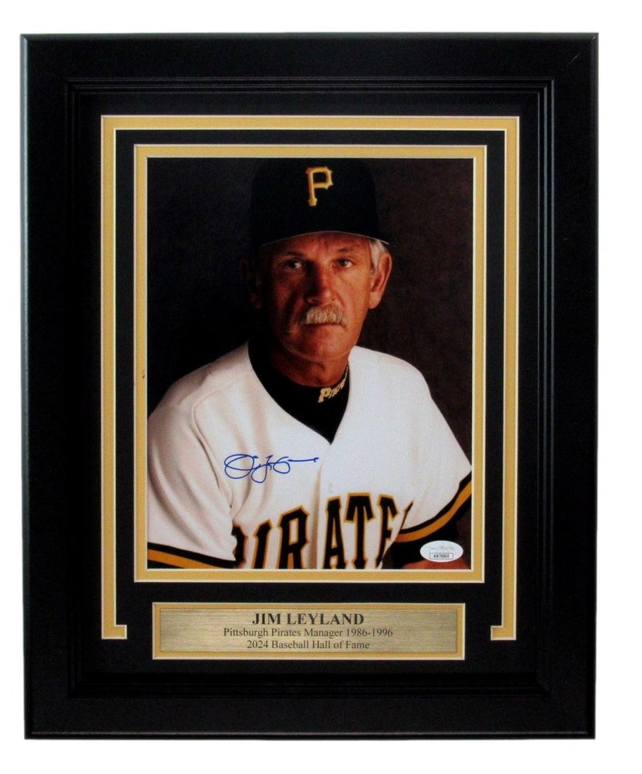 Pirates Photo HOF Signed Autographed Framed 8x10 by Jim Leyland JSA 189627 (1 of 4)